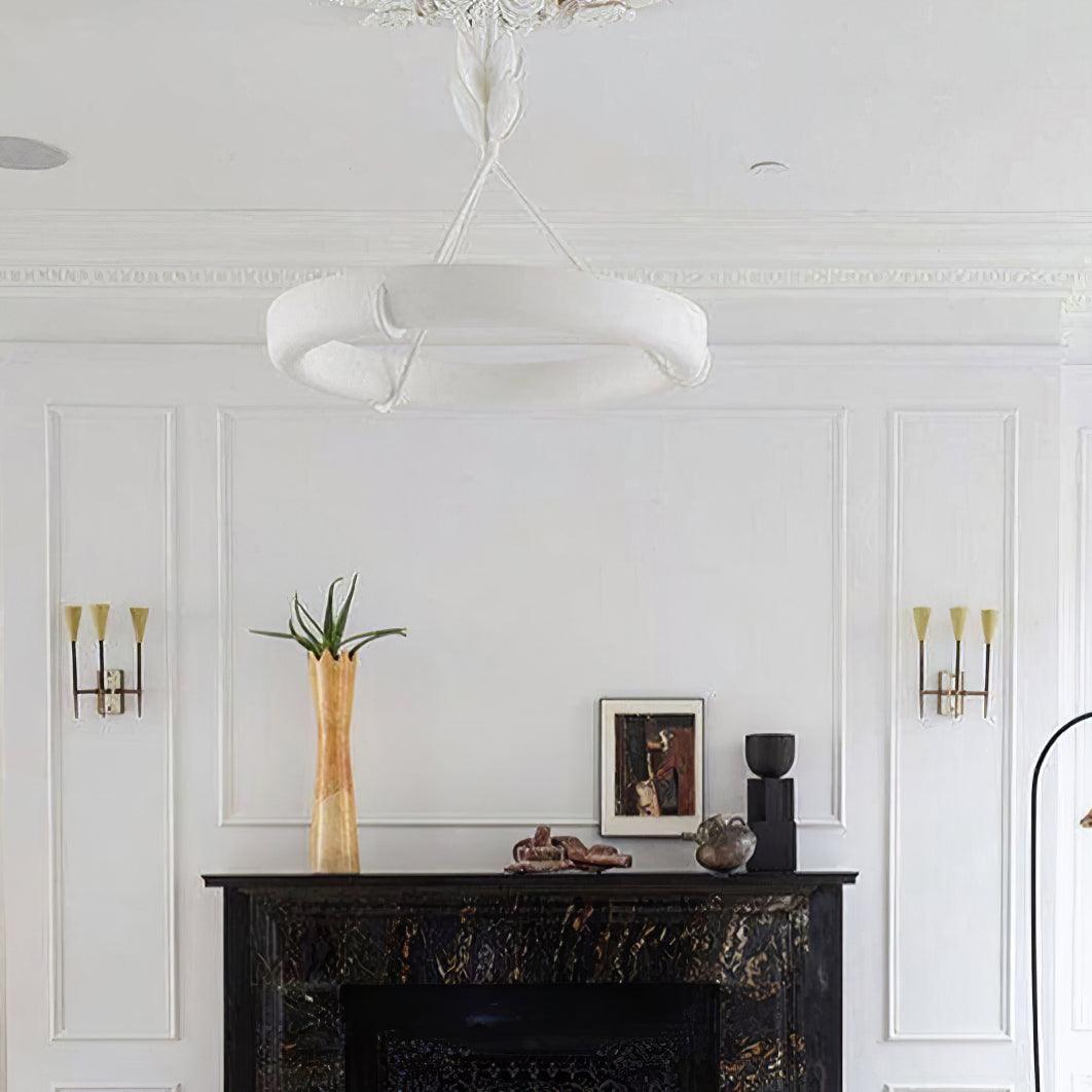 Athena Plaster Ring Chandelier