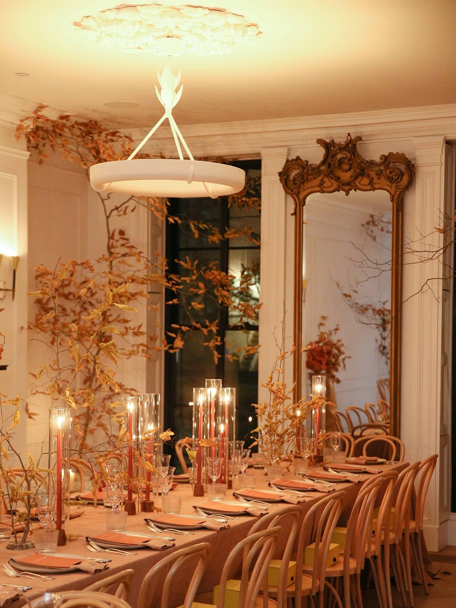 Athena Plaster Ring Chandelier