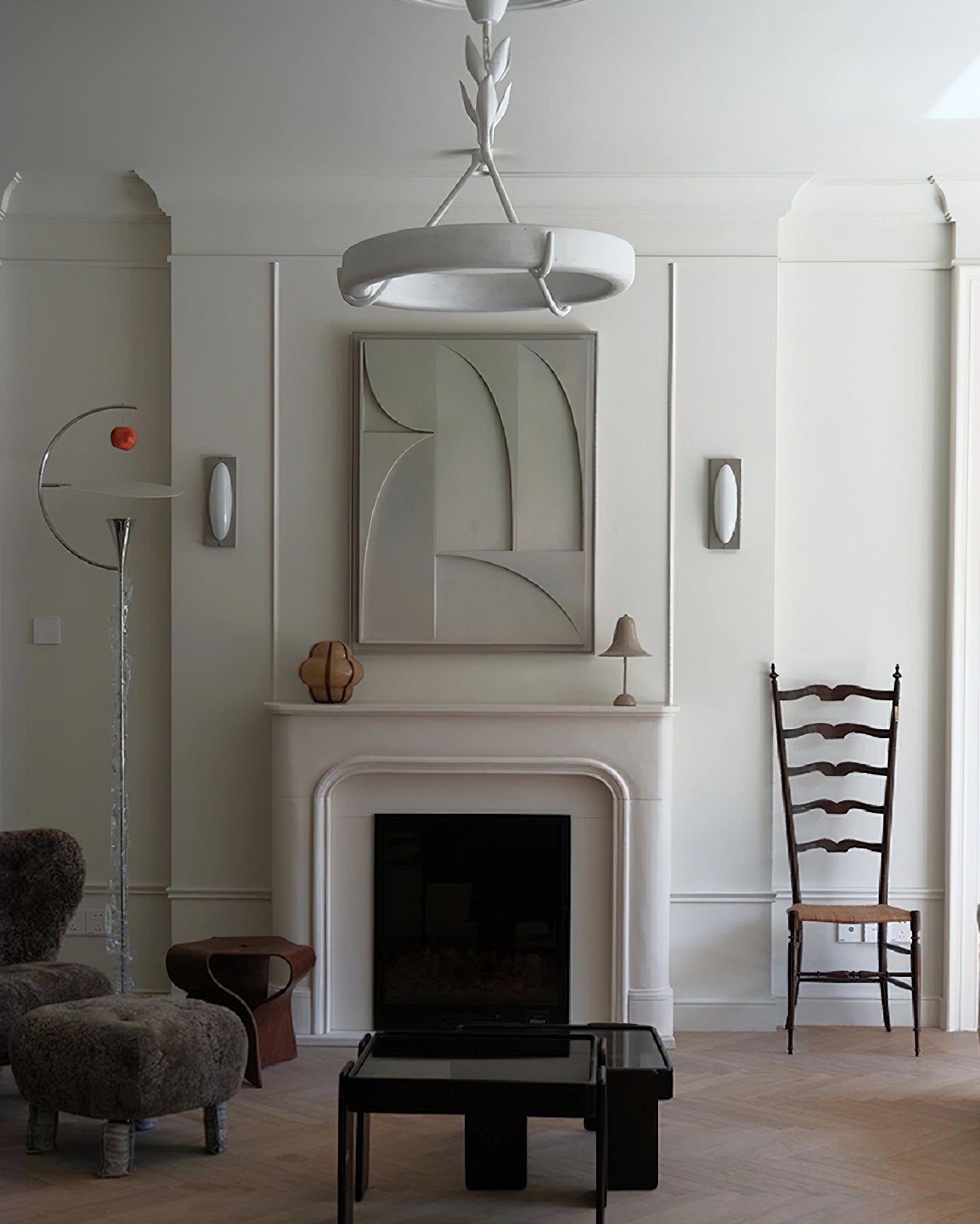 Athena Plaster Ring Chandelier