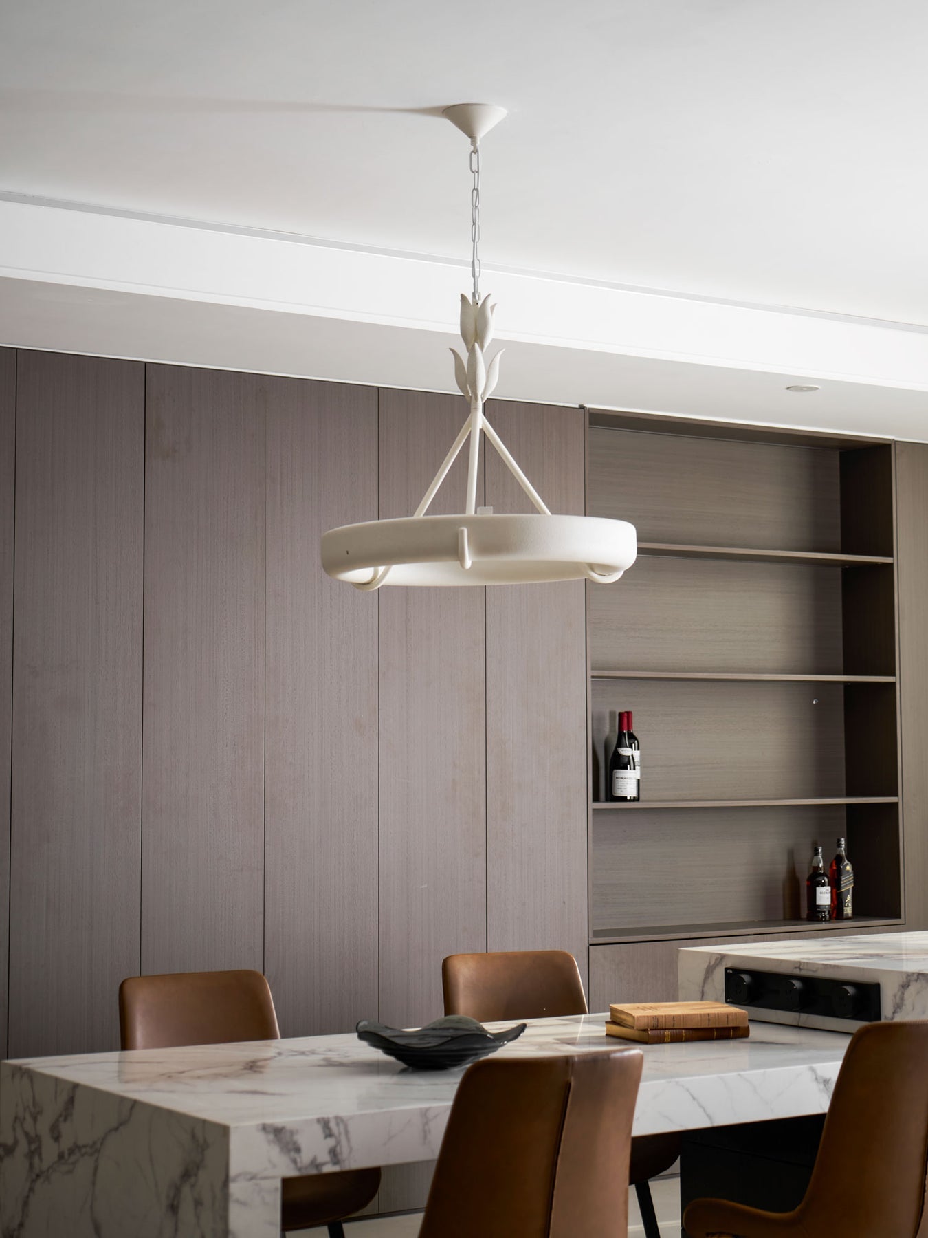 Athena Plaster Ring Chandelier