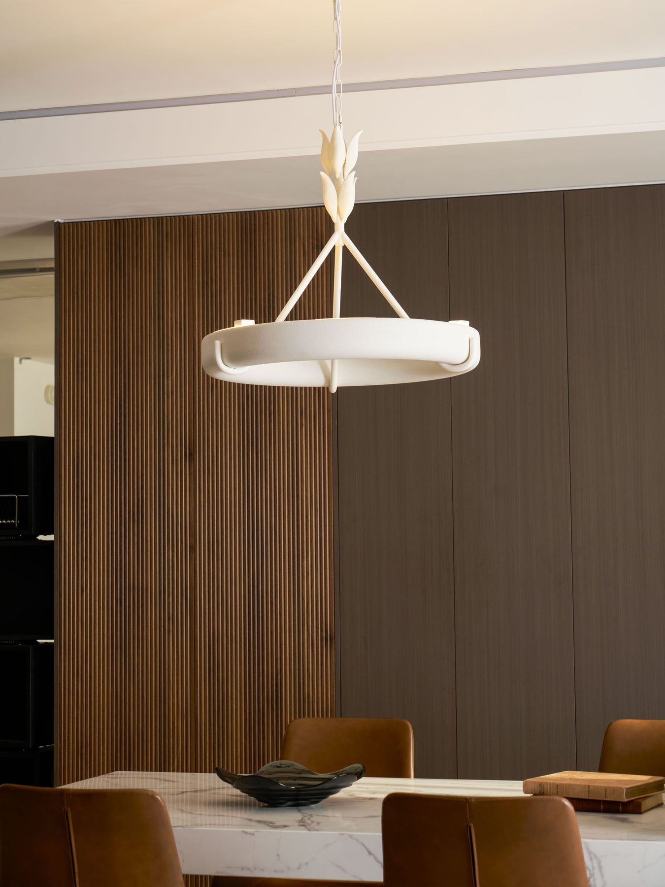 Athena Plaster Ring Chandelier