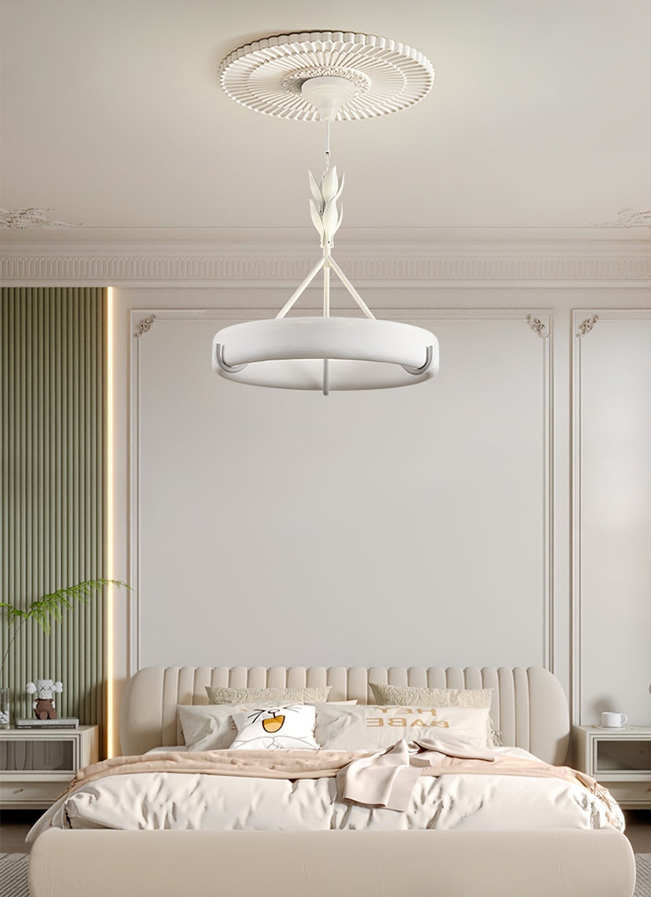 Athena Plaster Ring Chandelier