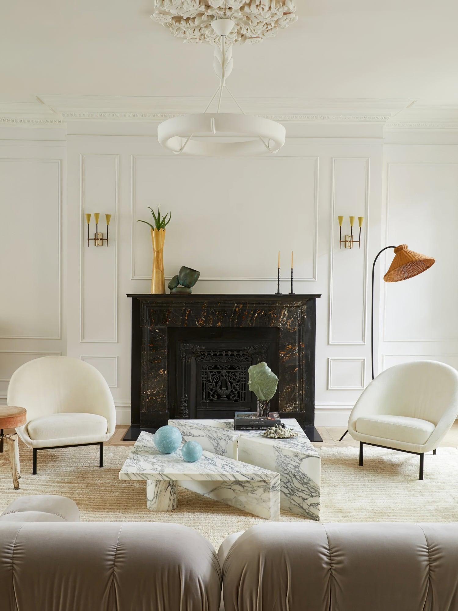 Athena Plaster Ring Chandelier