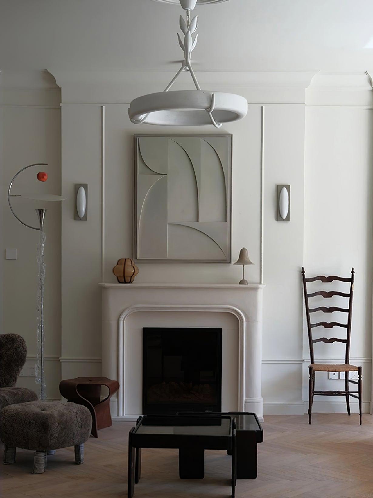 Athena Plaster Ring Chandelier