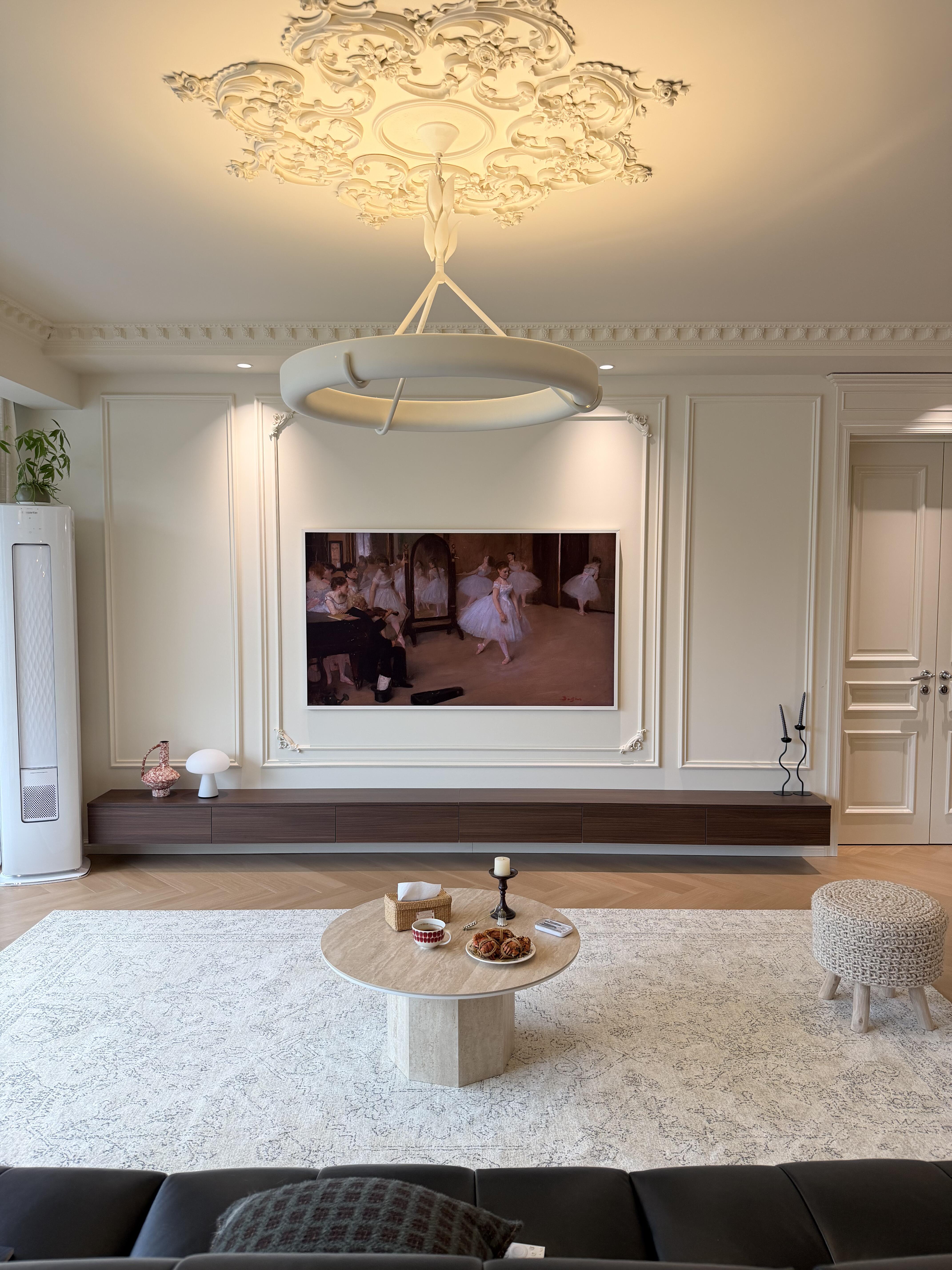 Athena Plaster Ring Chandelier