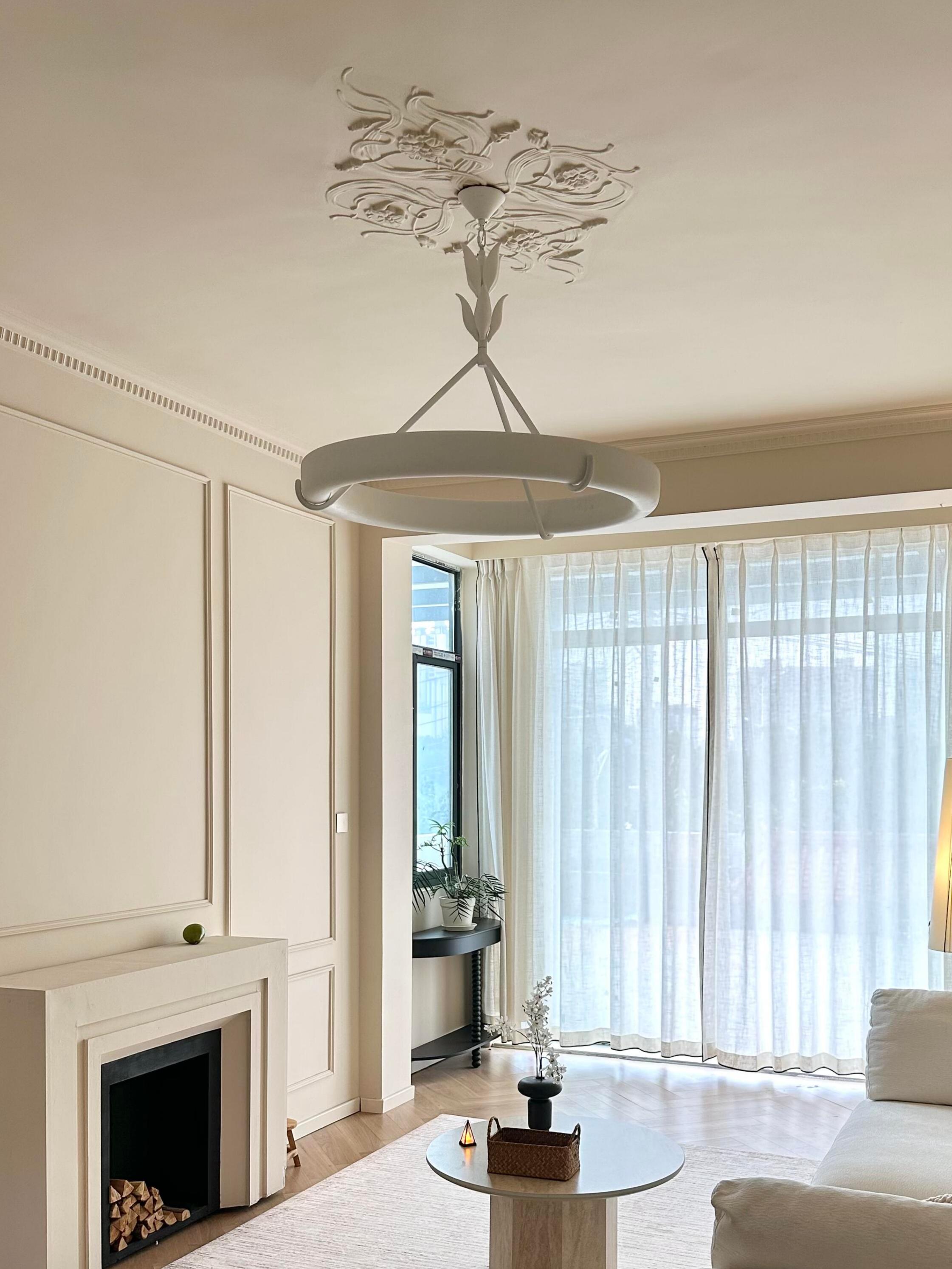 Athena Plaster Ring Chandelier