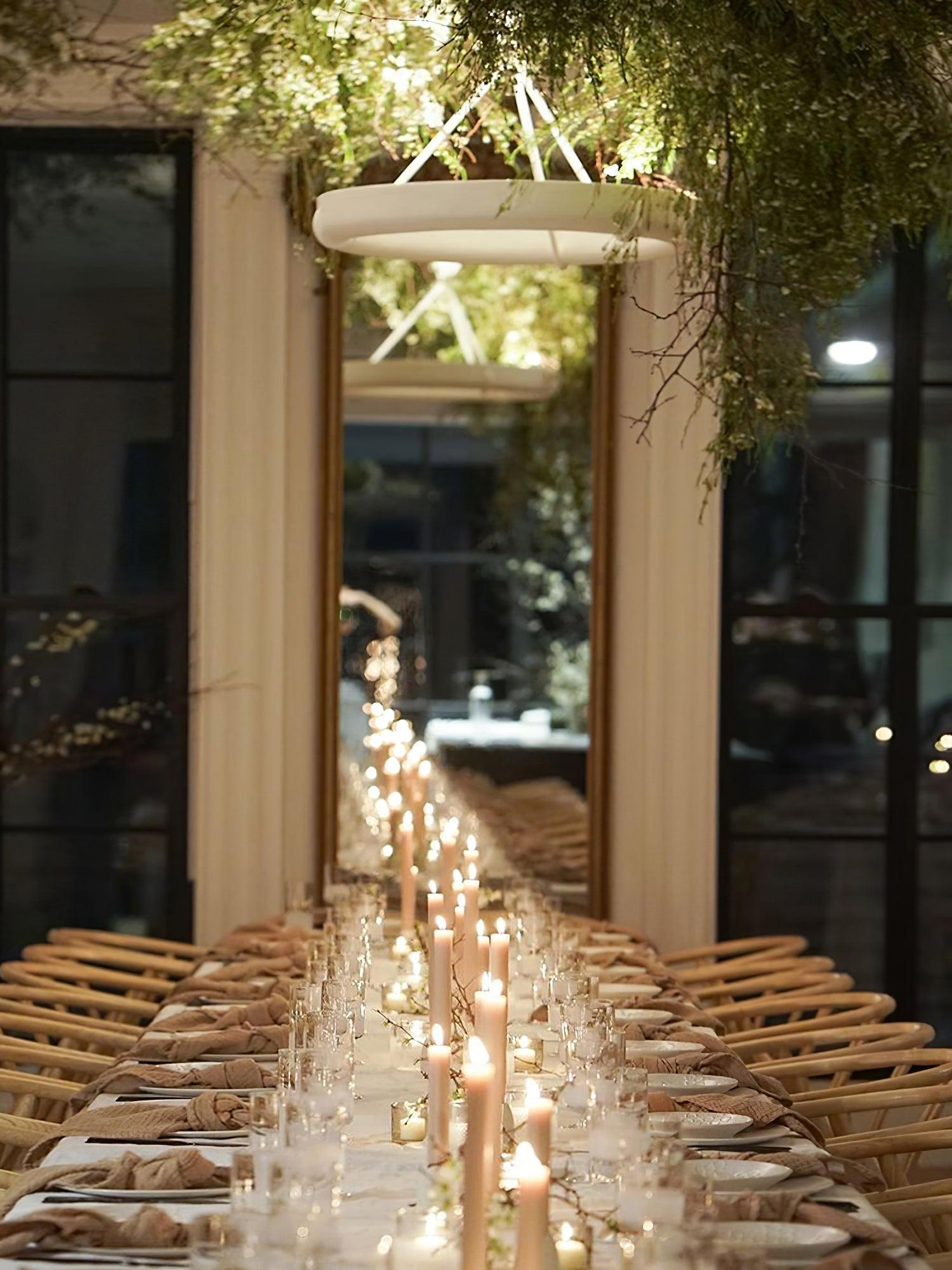 Athena Plaster Ring Chandelier