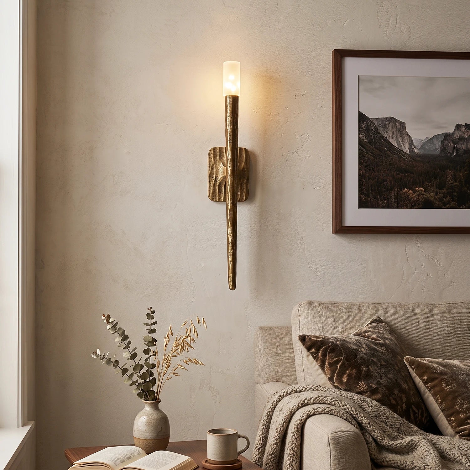 Aurelian Sculpted Alabaster Wall Sconce