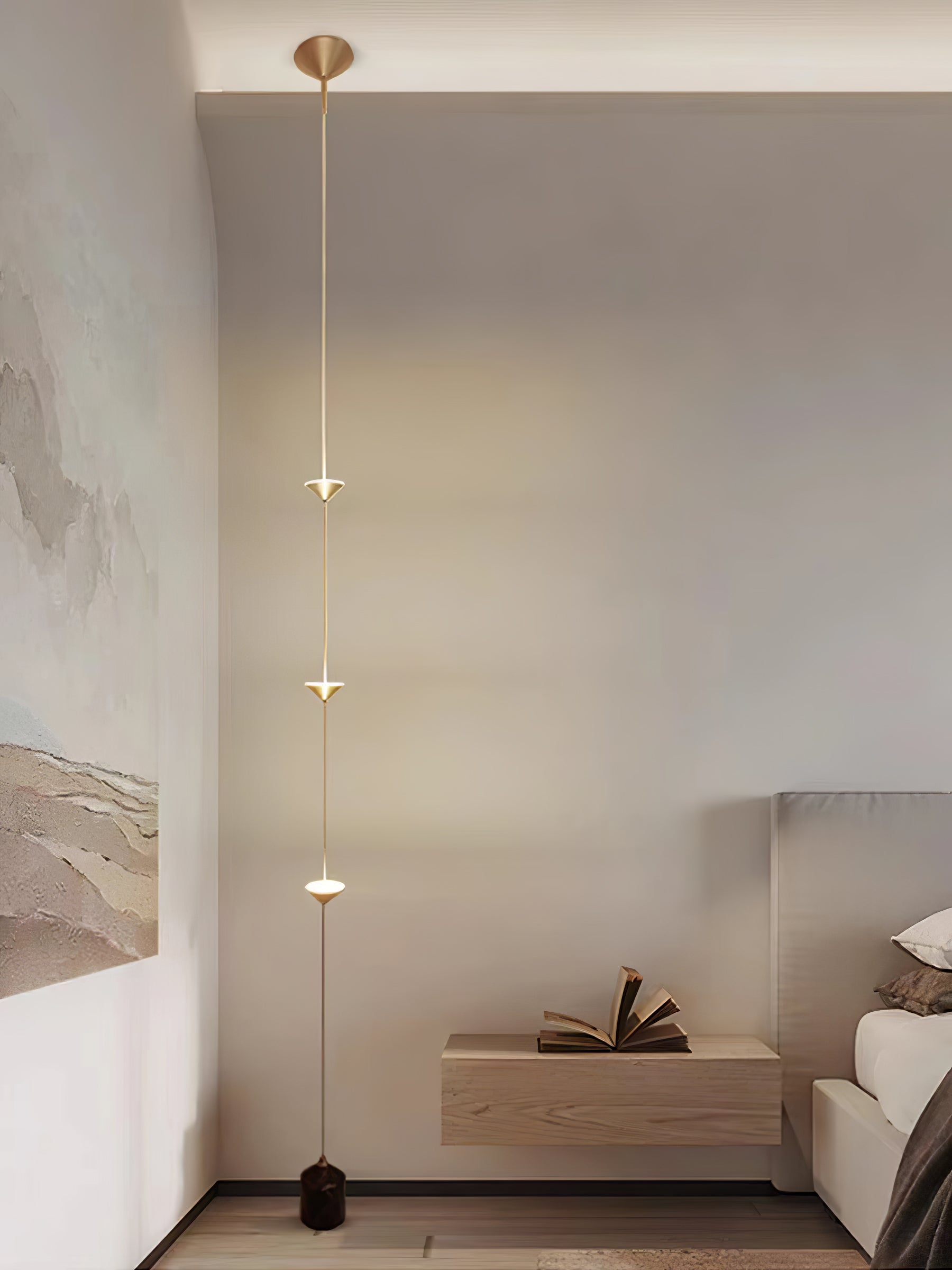 Aurevane Marble Tension Floor Lamp
