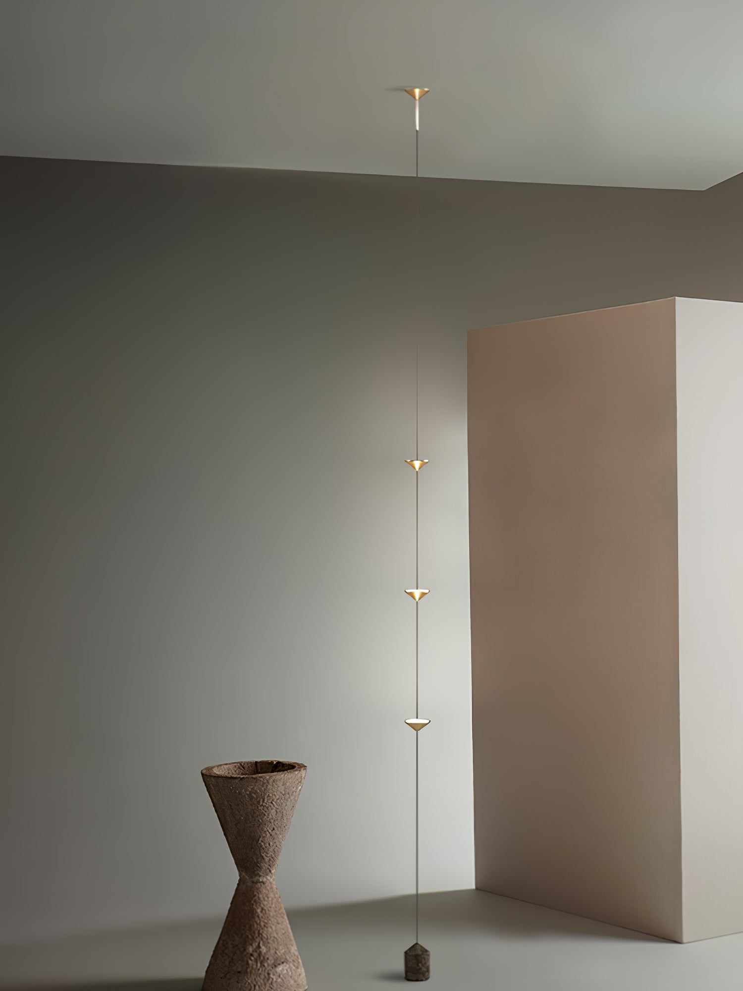 Aurevane Marble Tension Floor Lamp