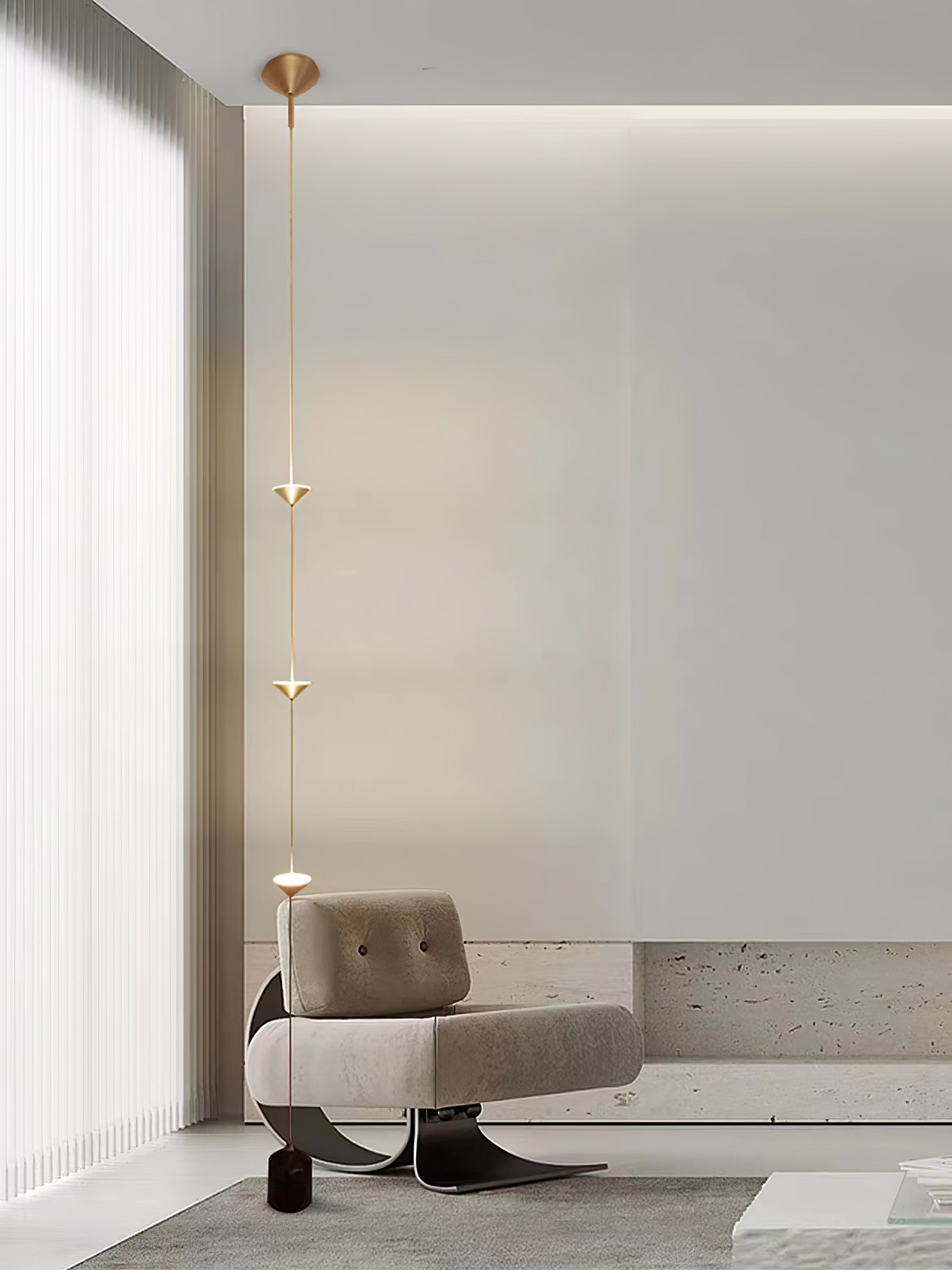 Aurevane Marble Tension Floor Lamp