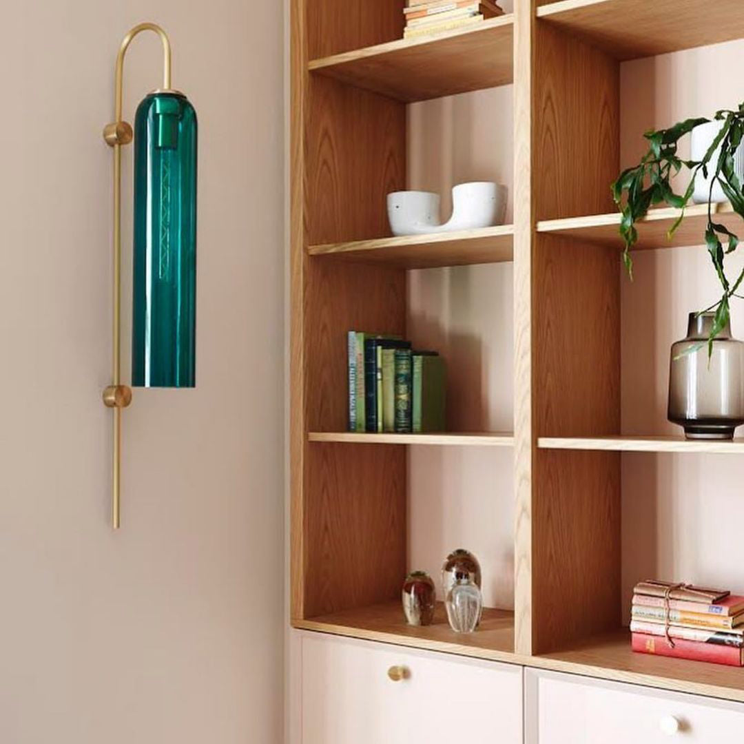 Caelora Arc Glass Wall Sconce