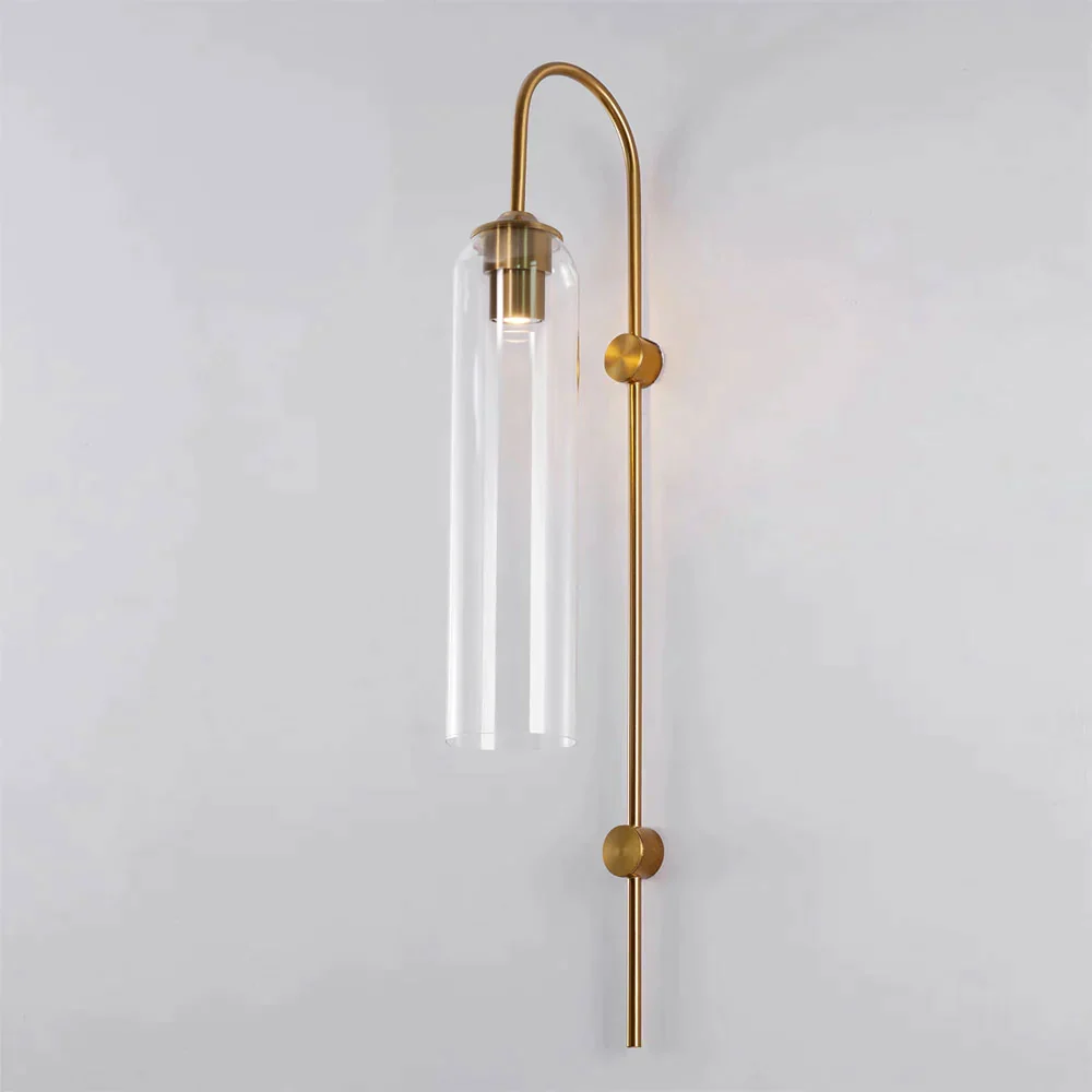 Caelora Arc Glass Wall Sconce