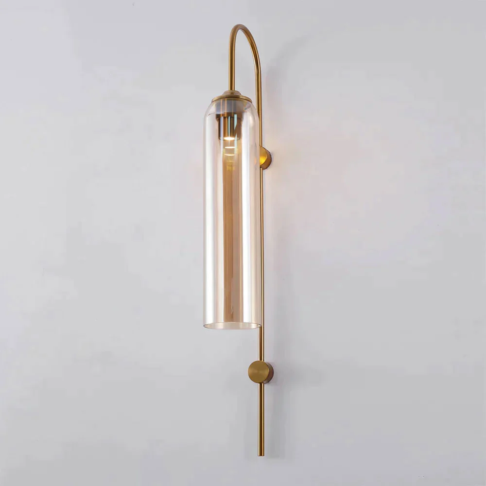 Caelora Arc Glass Wall Sconce