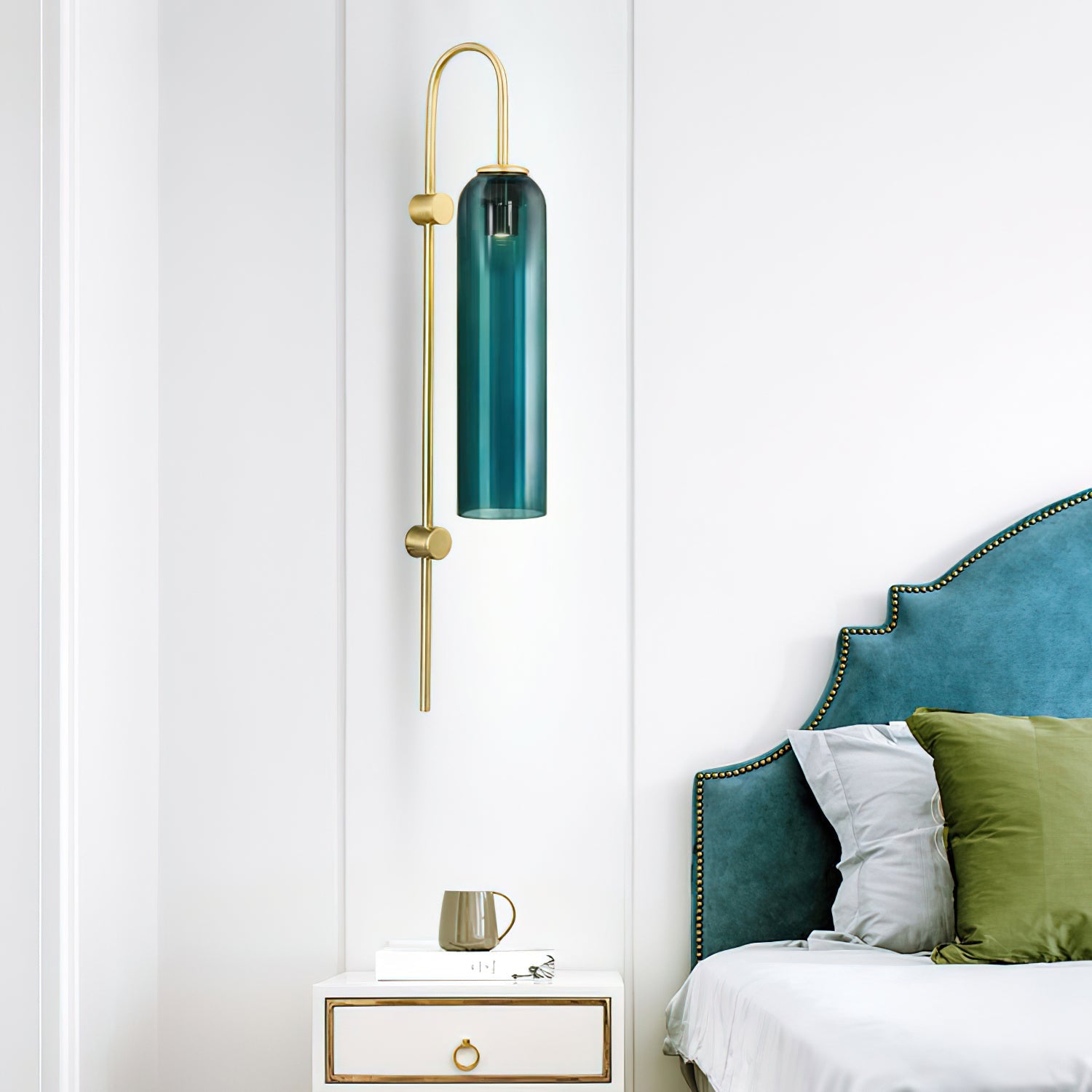 Caelora Arc Glass Wall Sconce