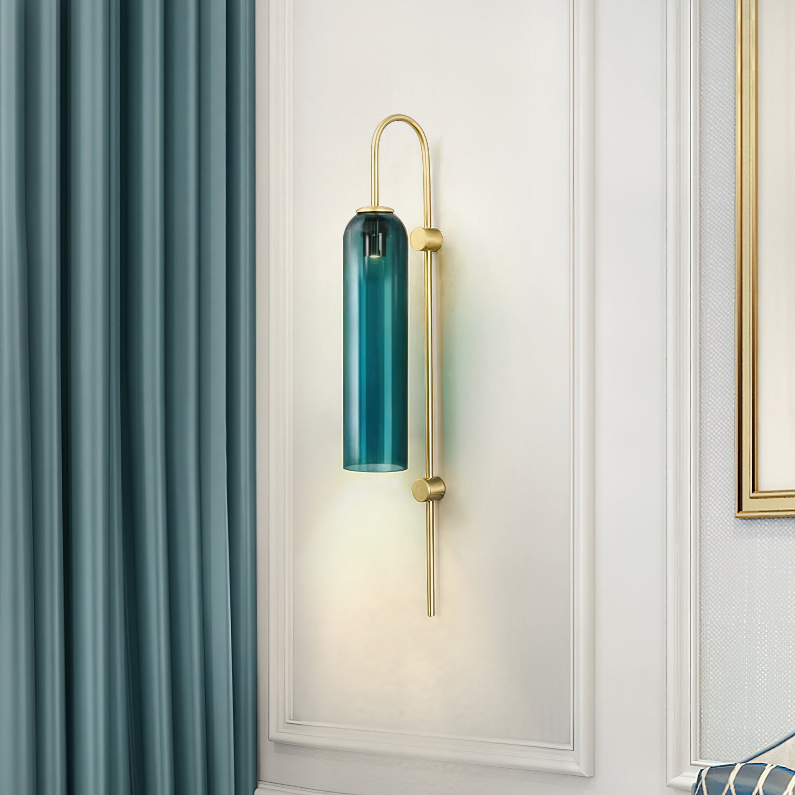Caelora Arc Glass Wall Sconce