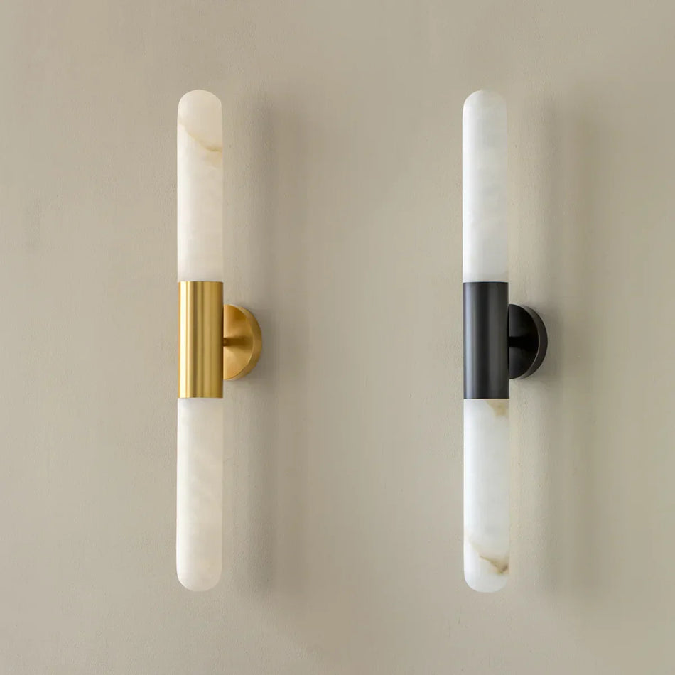 Aurevon Alabaster Linear Wall Sconce