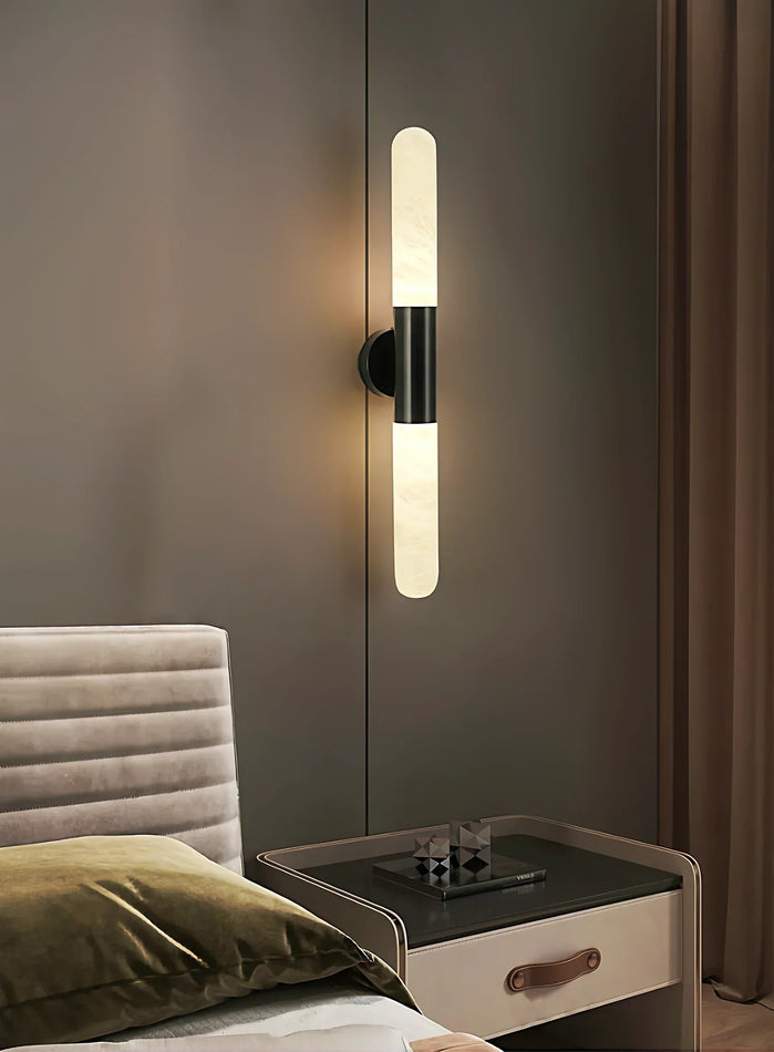 Aurevon Alabaster Linear Wall Sconce