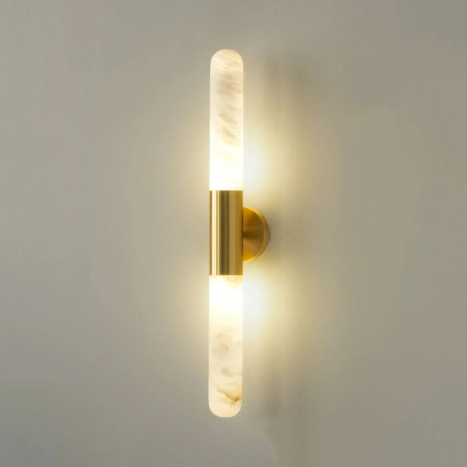 Aurevon Alabaster Linear Wall Sconce