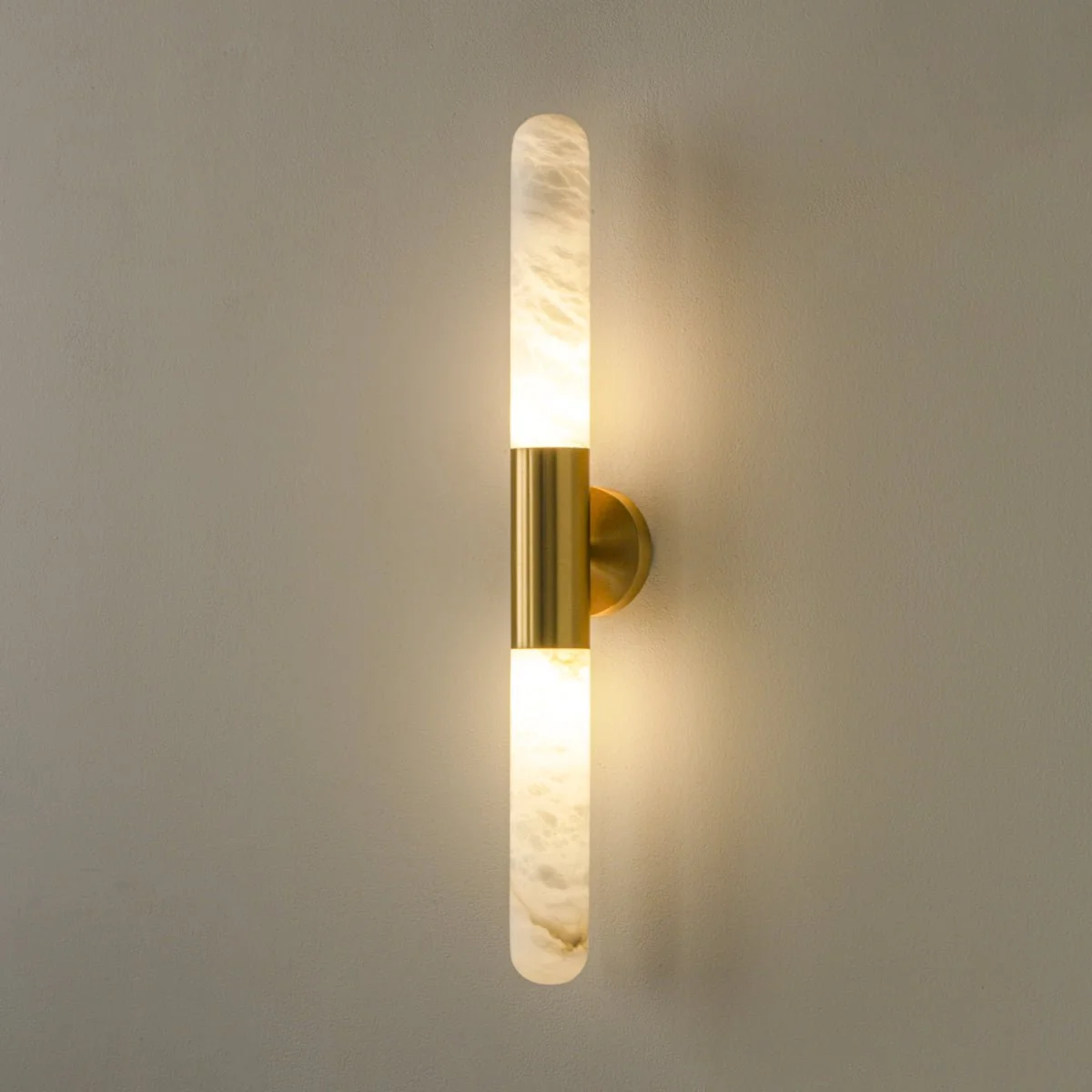 Aurevon Alabaster Linear Wall Sconce