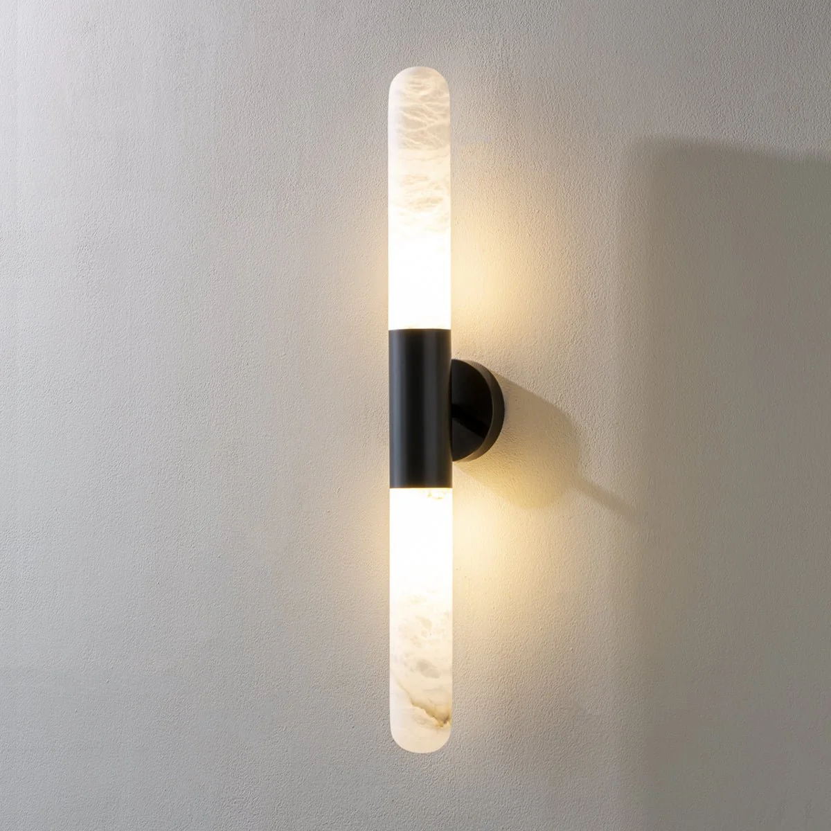 Aurevon Alabaster Linear Wall Sconce