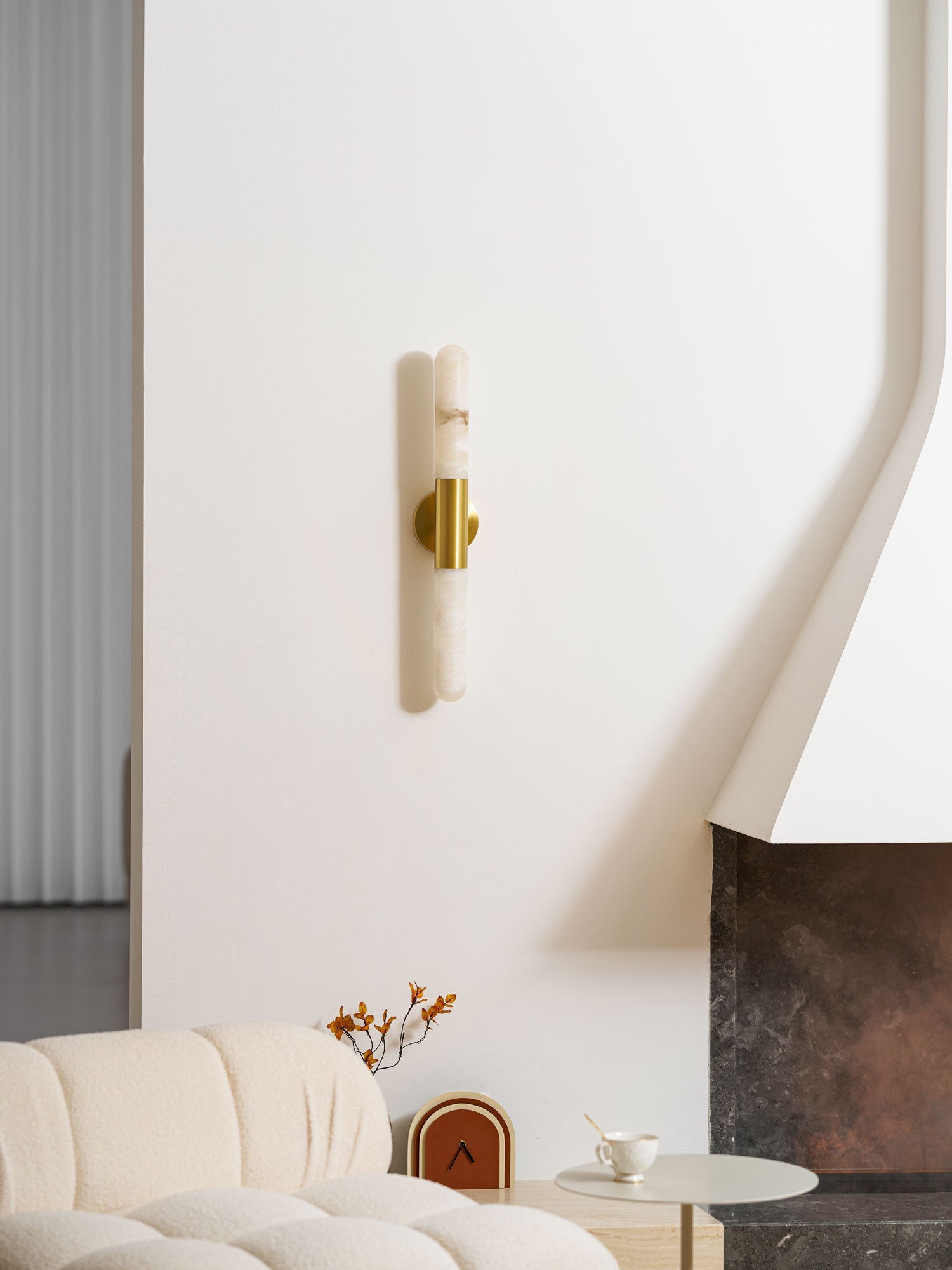 Aurevon Alabaster Linear Wall Sconce