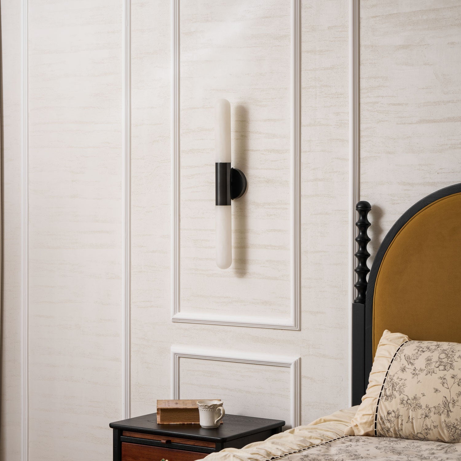 Aurevon Alabaster Linear Wall Sconce