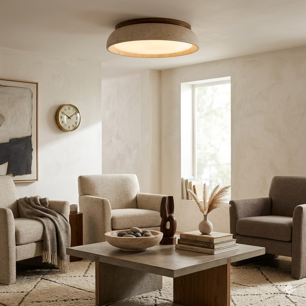 Aurevon Travertine Ceiling Light