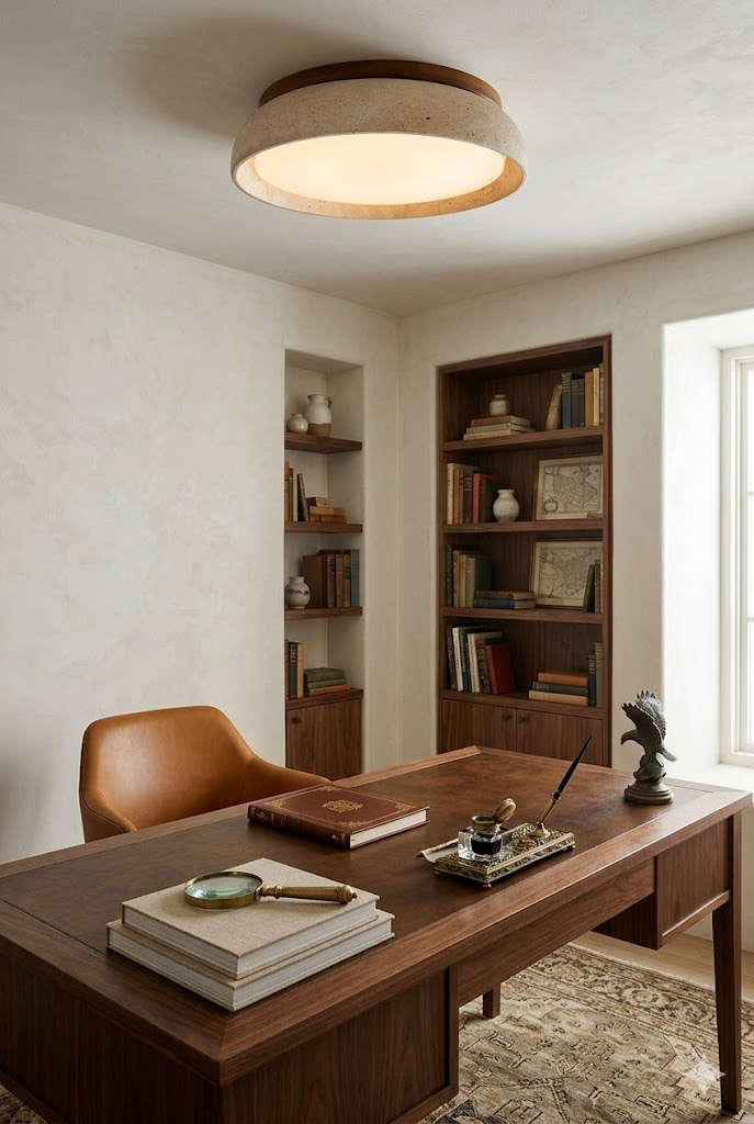 Aurevon Travertine Ceiling Light
