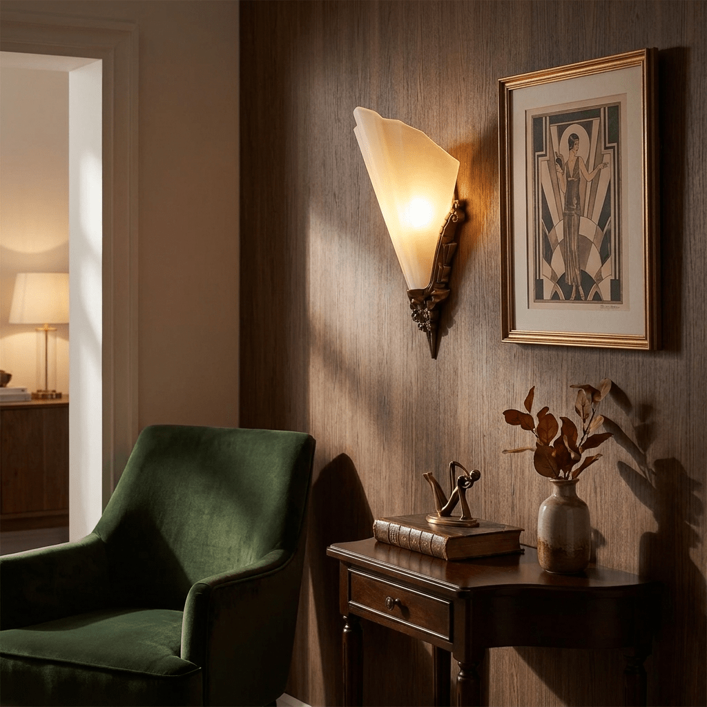 Aurivelle Deco Glass Wall Sconce
