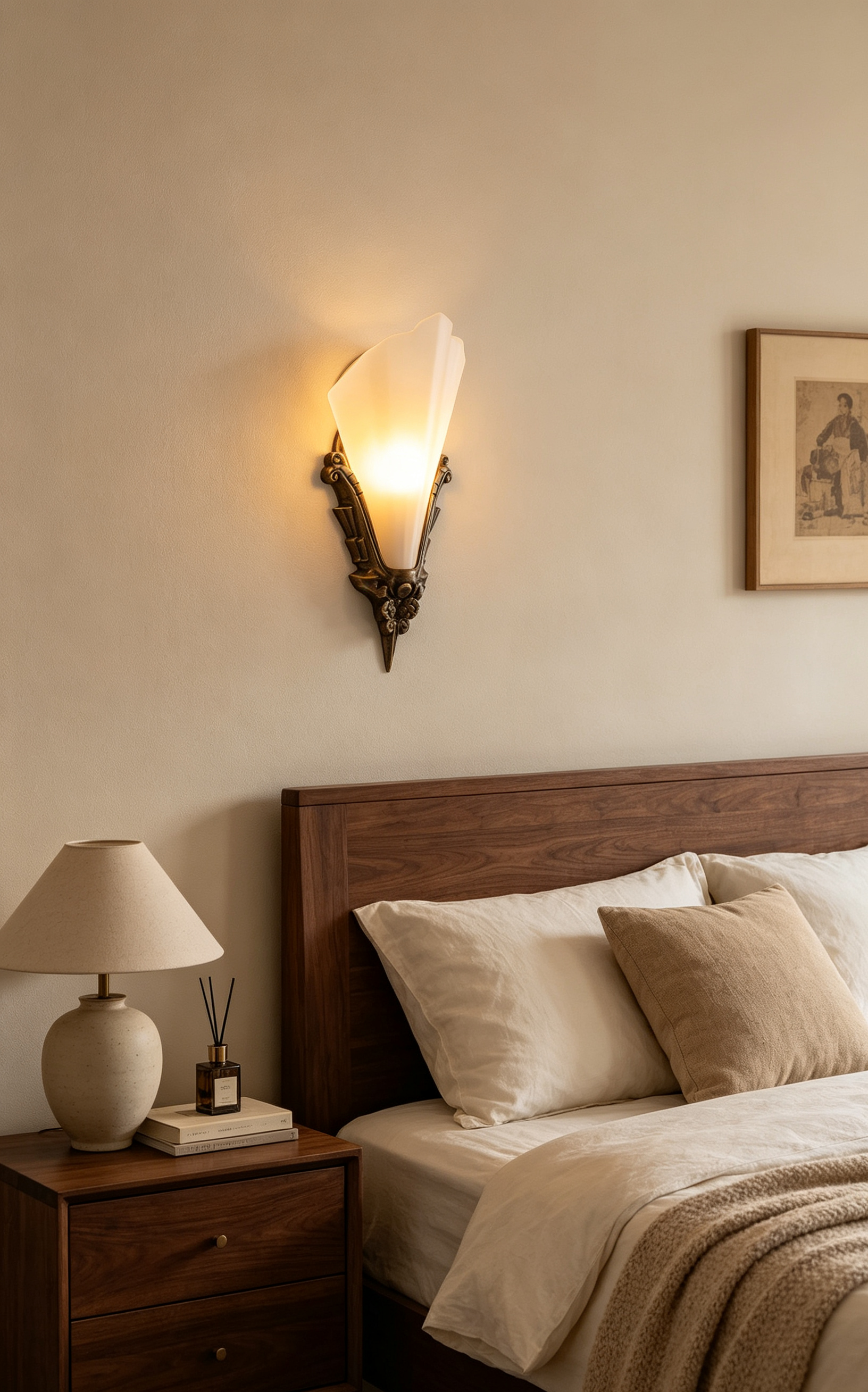 Aurivelle Deco Glass Wall Sconce