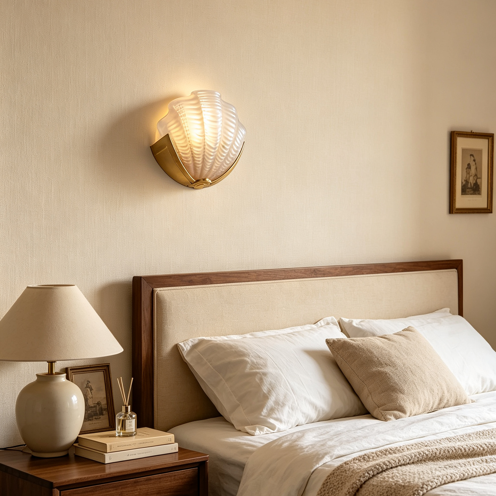 Art Deco Scallop Wall Sconce