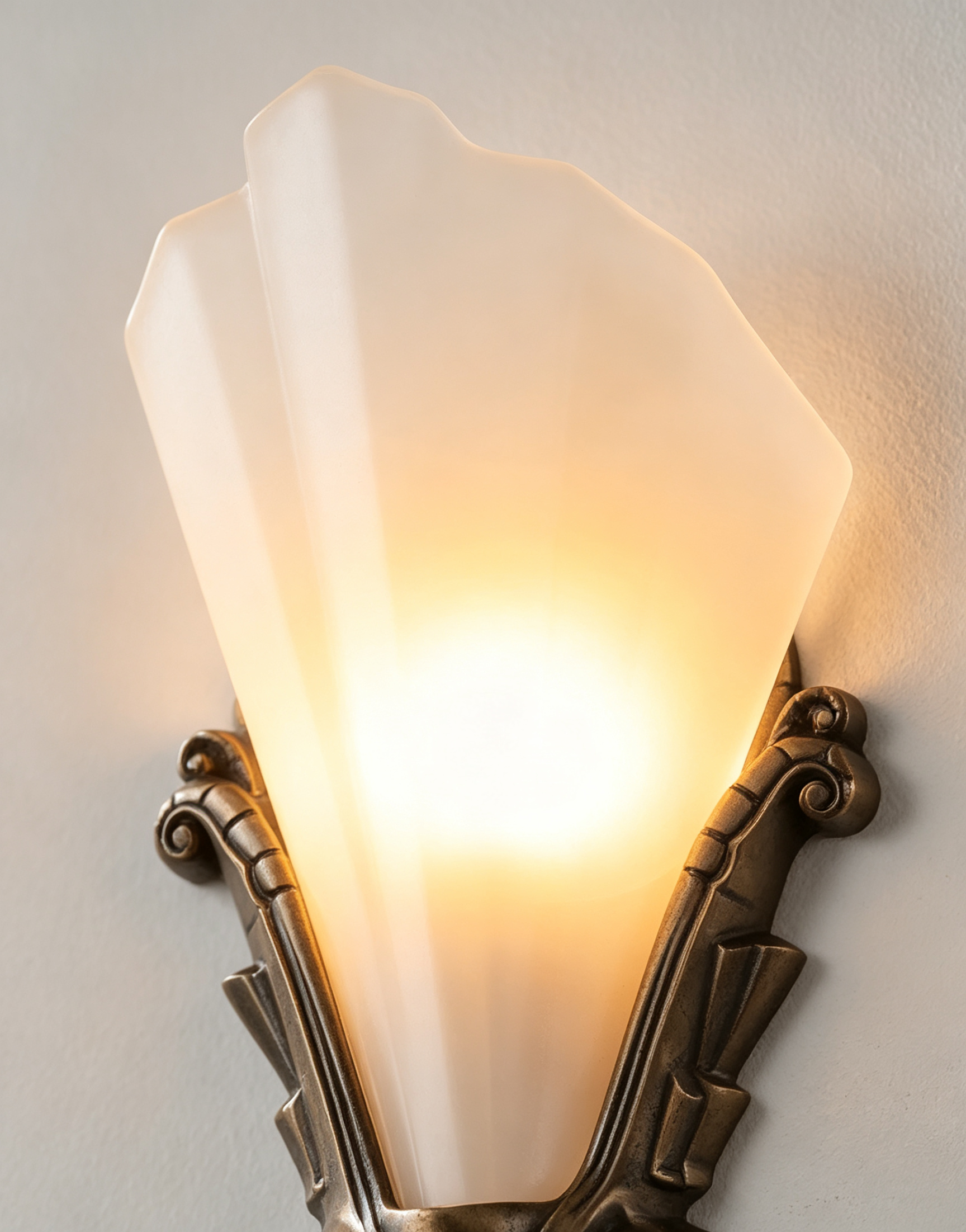 Aurivelle Deco Glass Wall Sconce