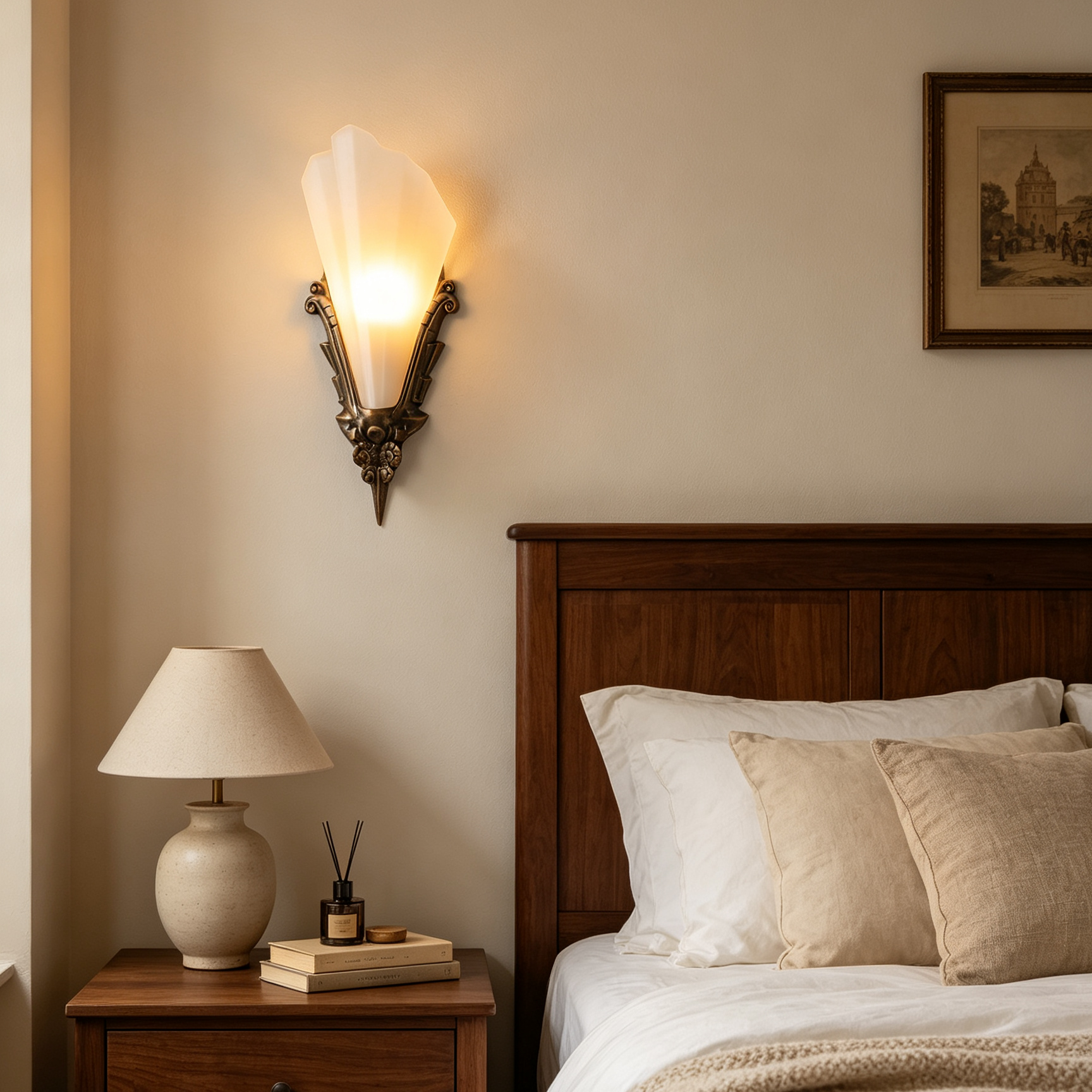 Aurivelle Deco Glass Wall Sconce