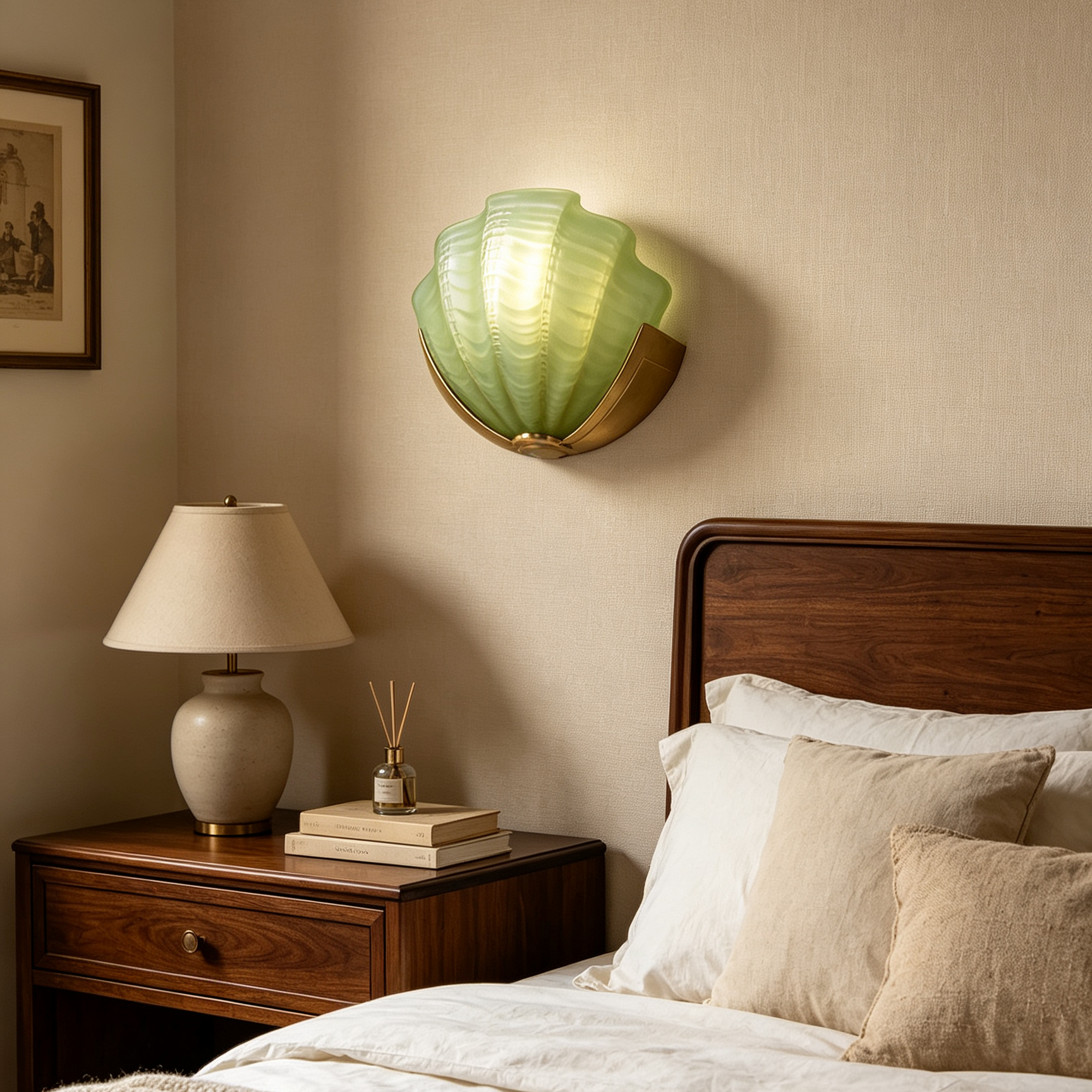 Art Deco Scallop Wall Sconce