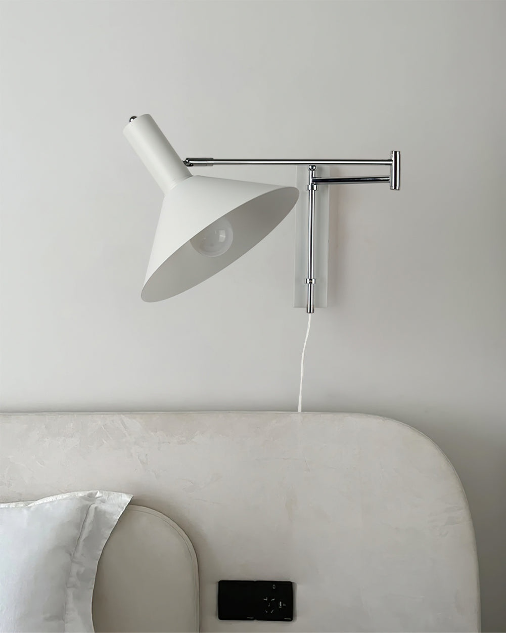 Avelin Adjustable Plug-In Wall Lamp
