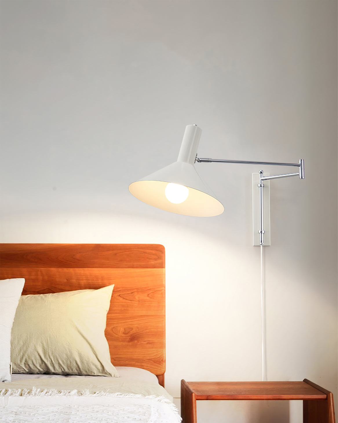 Avelin Adjustable Plug-In Wall Lamp