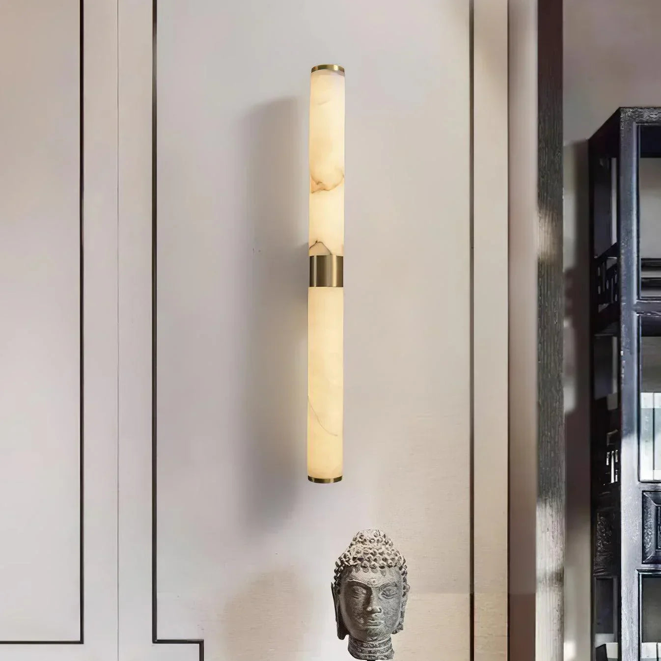 Aveline Linear Alabaster Rod Sconce