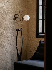 Aveline Muse Sculptural Globe Floor Lamp