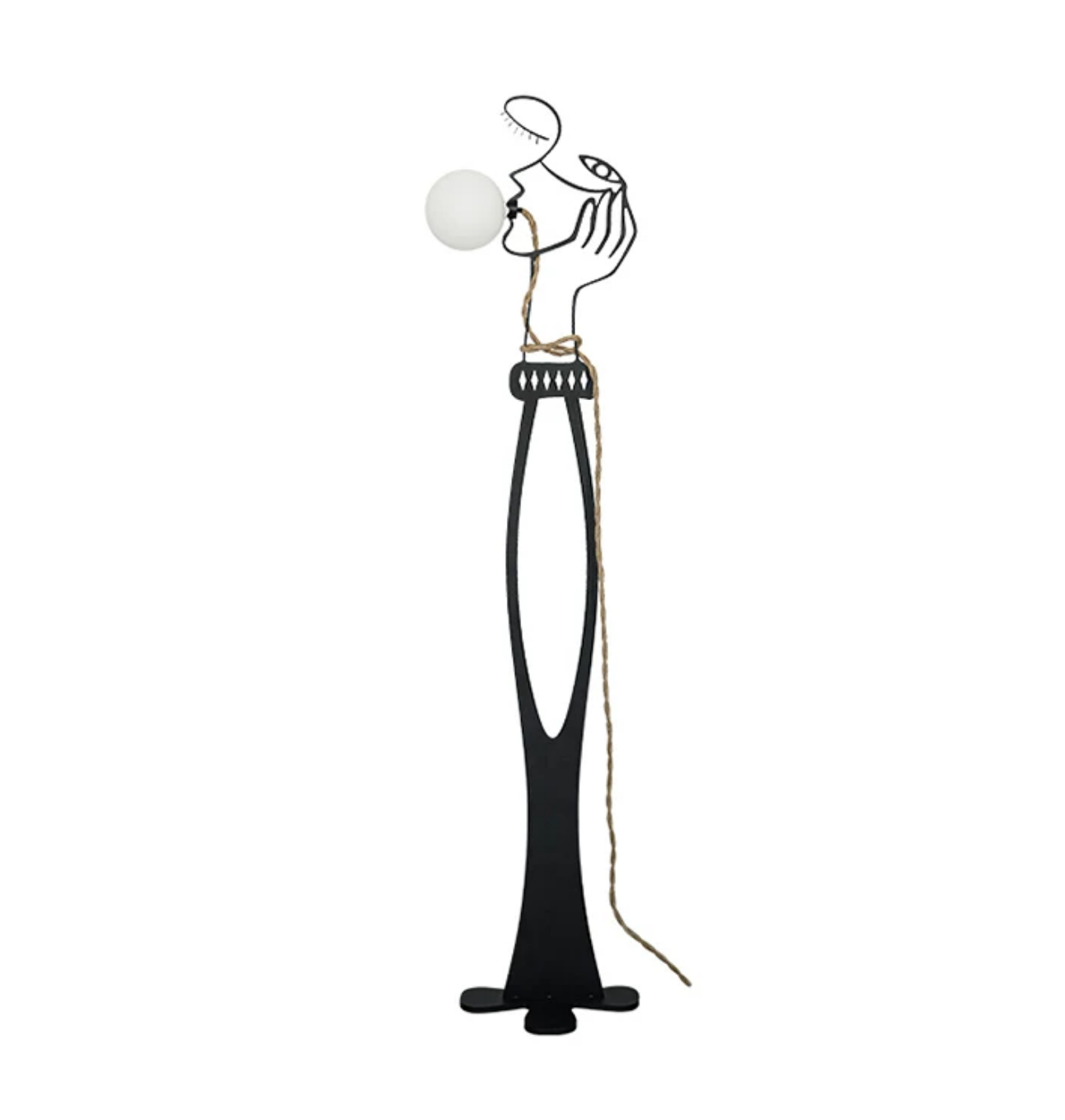 Aveline Muse Sculptural Globe Floor Lamp