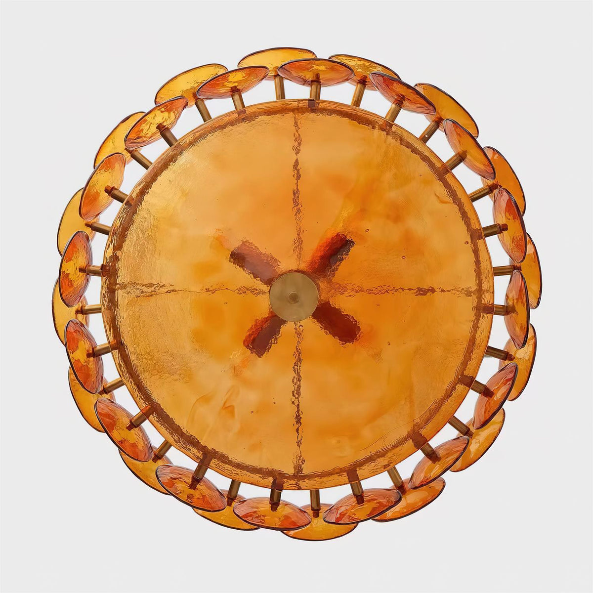 Avelora Cast Glass Disc Chandelier