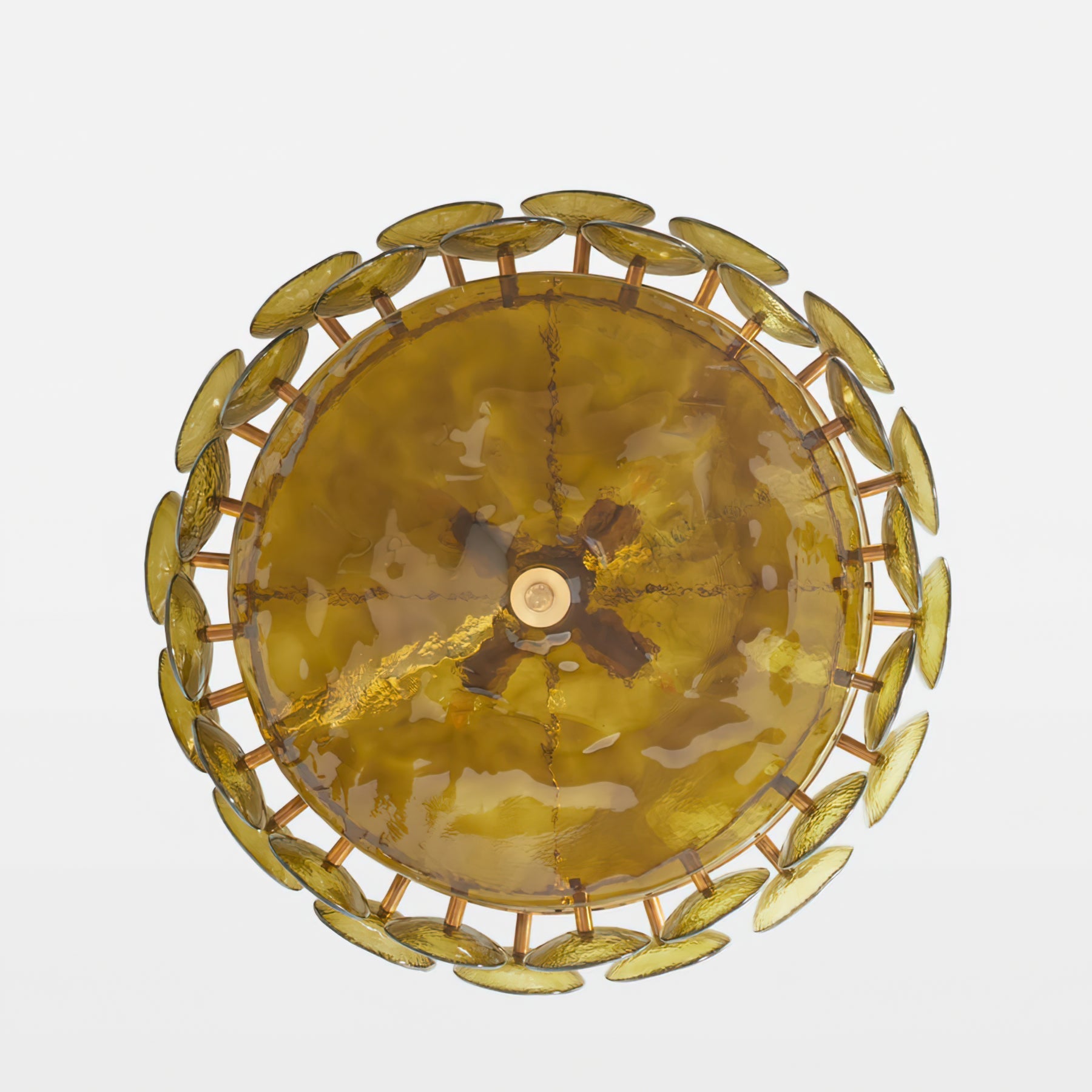 Avelora Cast Glass Disc Chandelier
