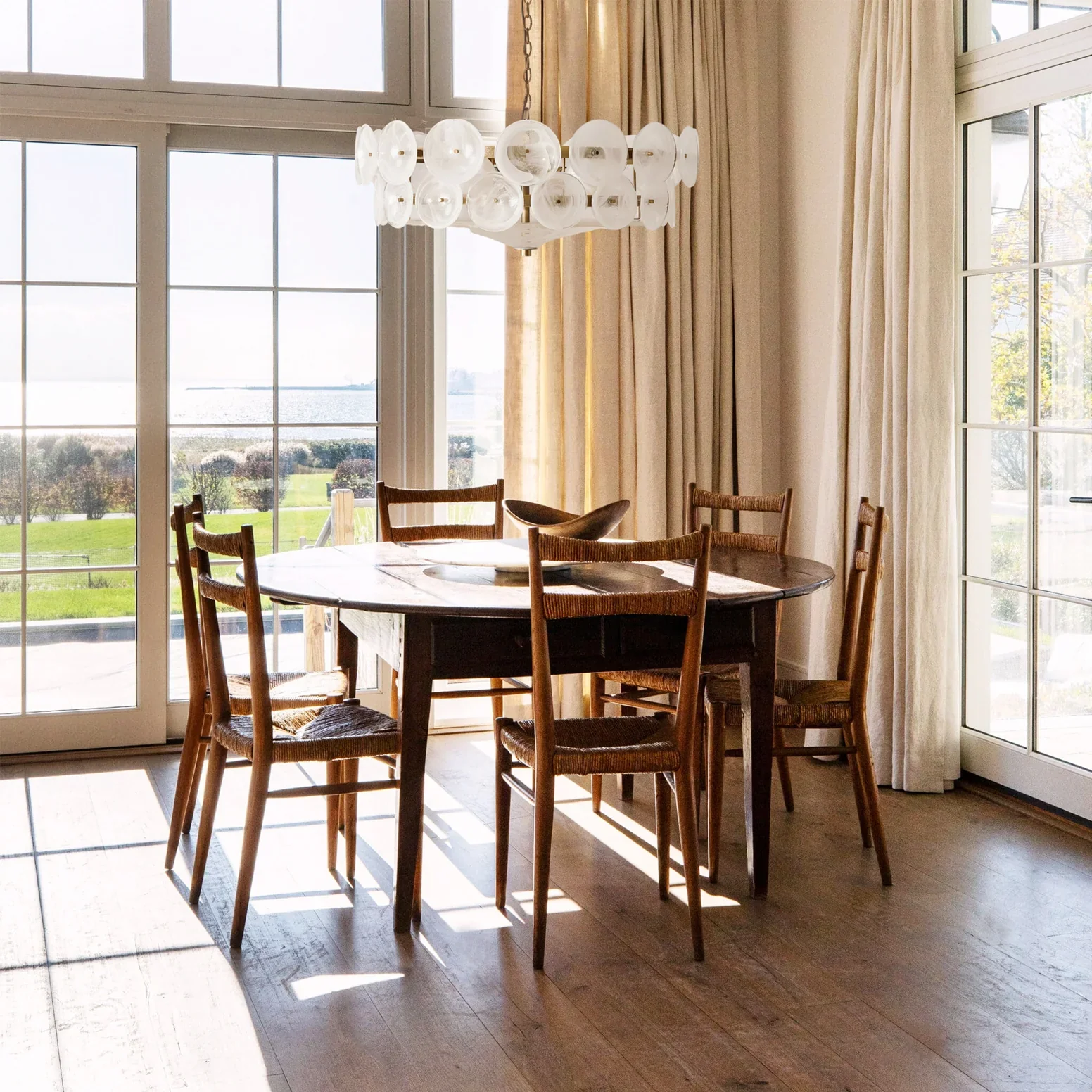 Avelora Cast Glass Disc Chandelier