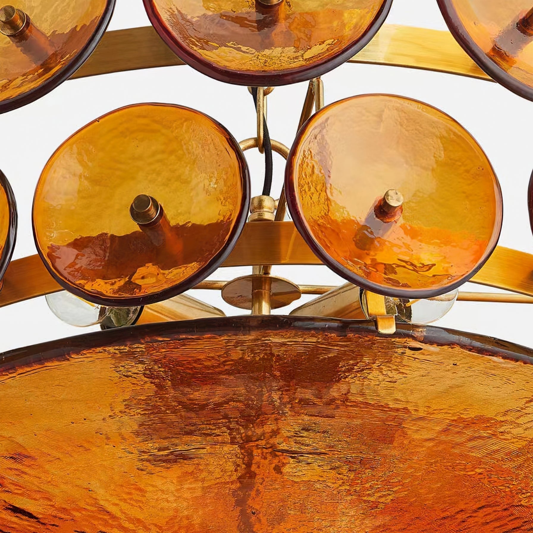 Avelora Cast Glass Disc Chandelier