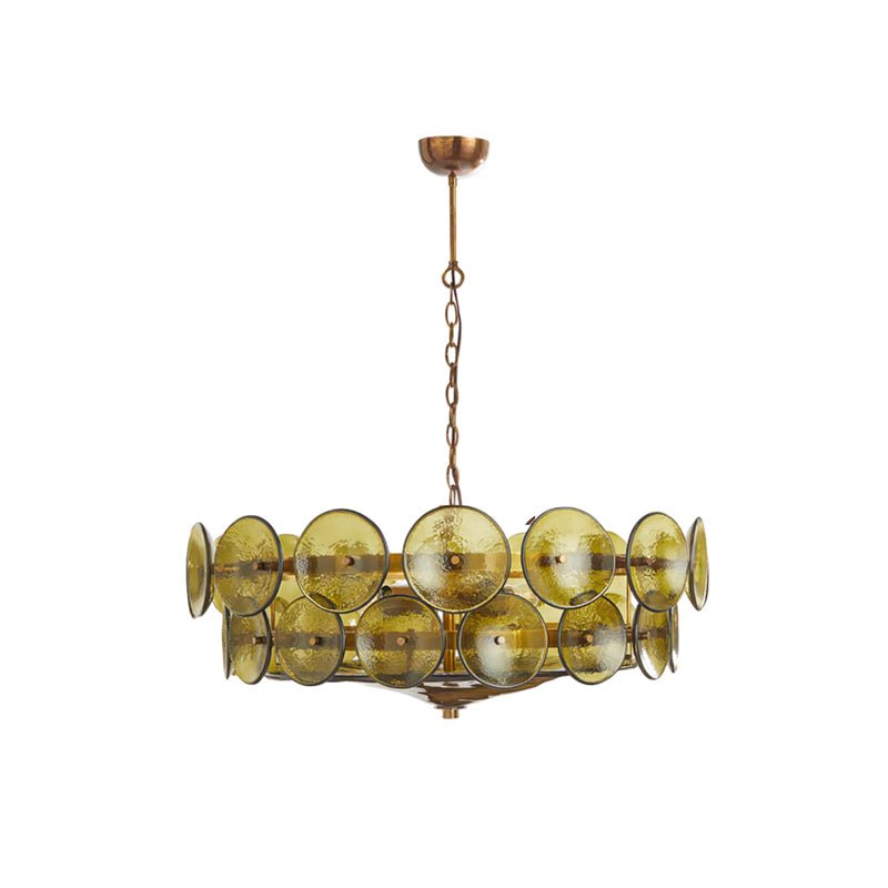 Avelora Cast Glass Disc Chandelier