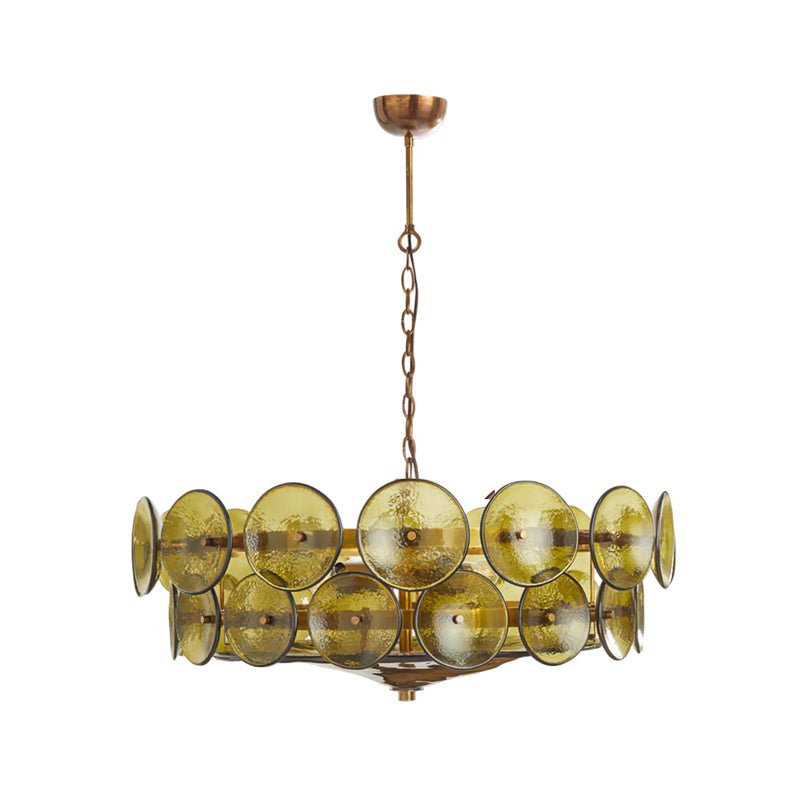Avelora Cast Glass Disc Chandelier
