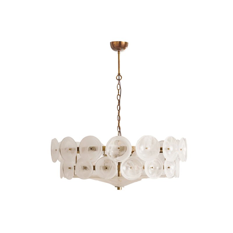 Avelora Cast Glass Disc Chandelier
