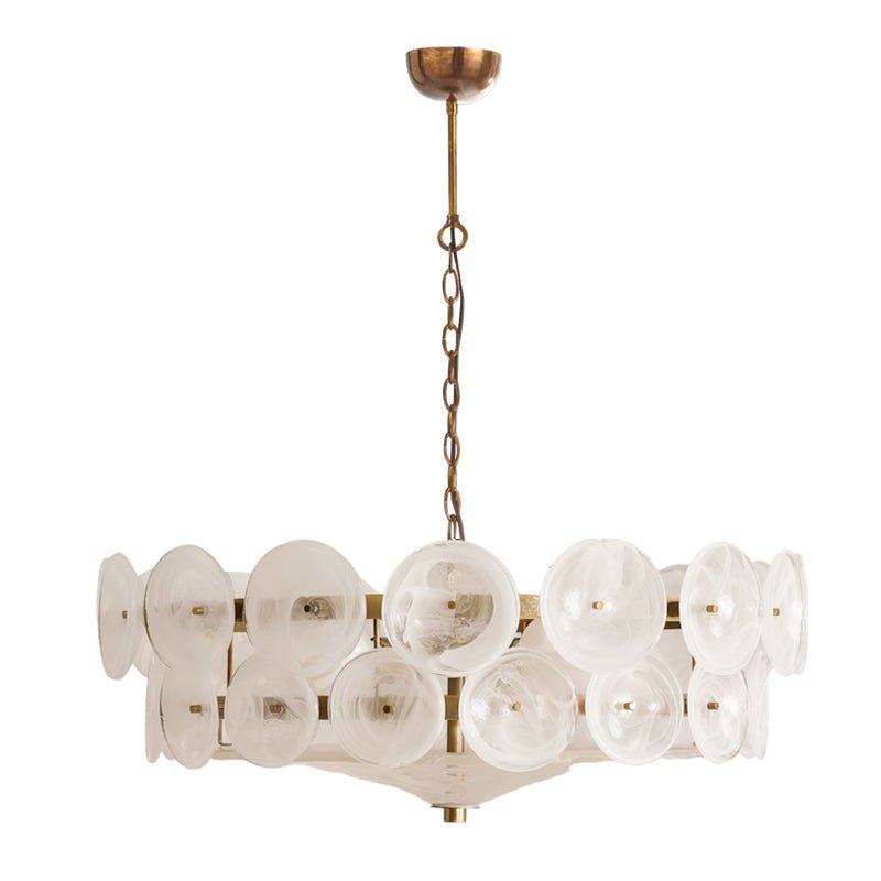 Avelora Cast Glass Disc Chandelier