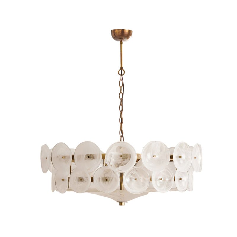 Avelora Cast Glass Disc Chandelier