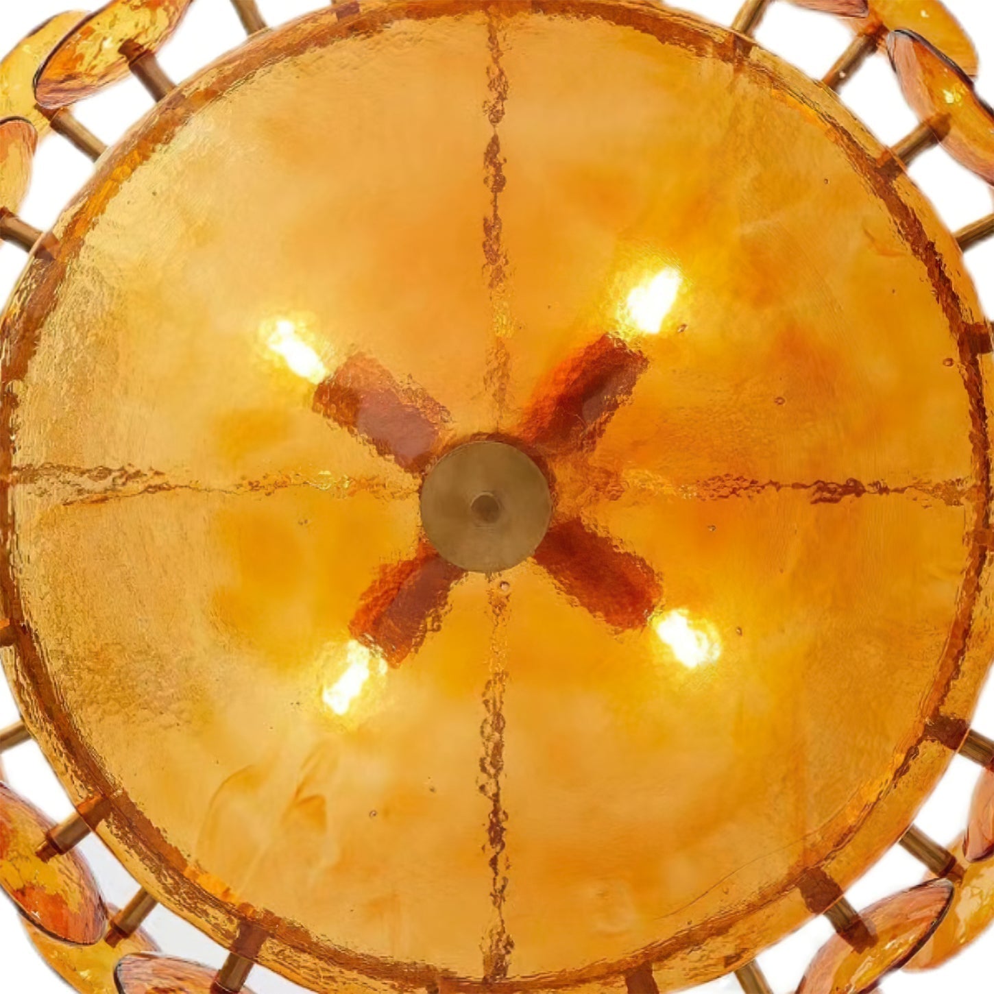 Avelora Cast Glass Disc Chandelier